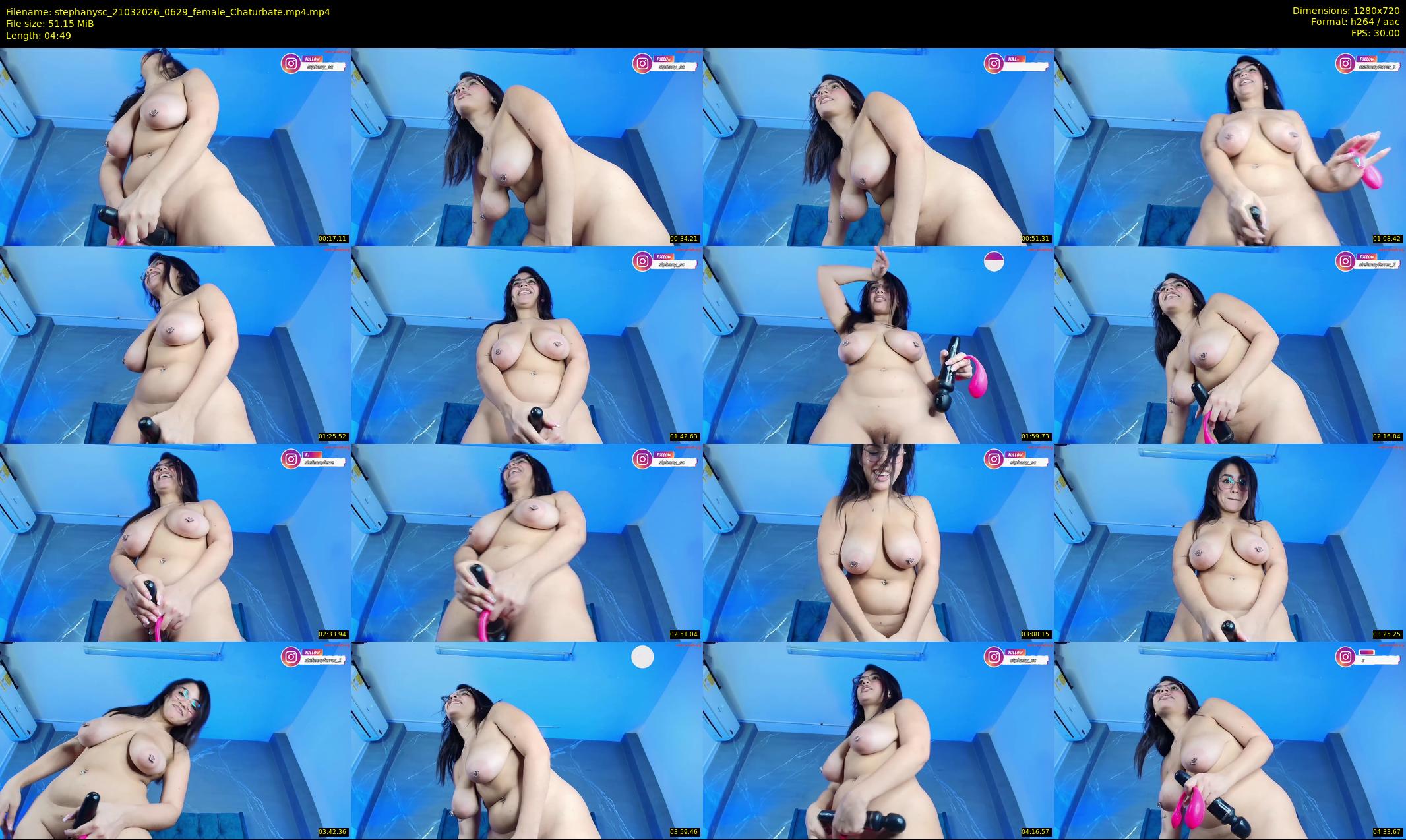 stephanysc — 5 minute Chaturbate female cam show recording, 720p, Mar 21, 2026