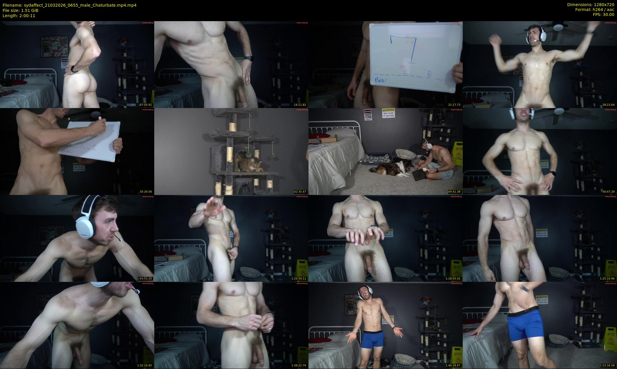 sydaffect — 121 minute Chaturbate male cam show recording, 720p, Mar 21, 2026