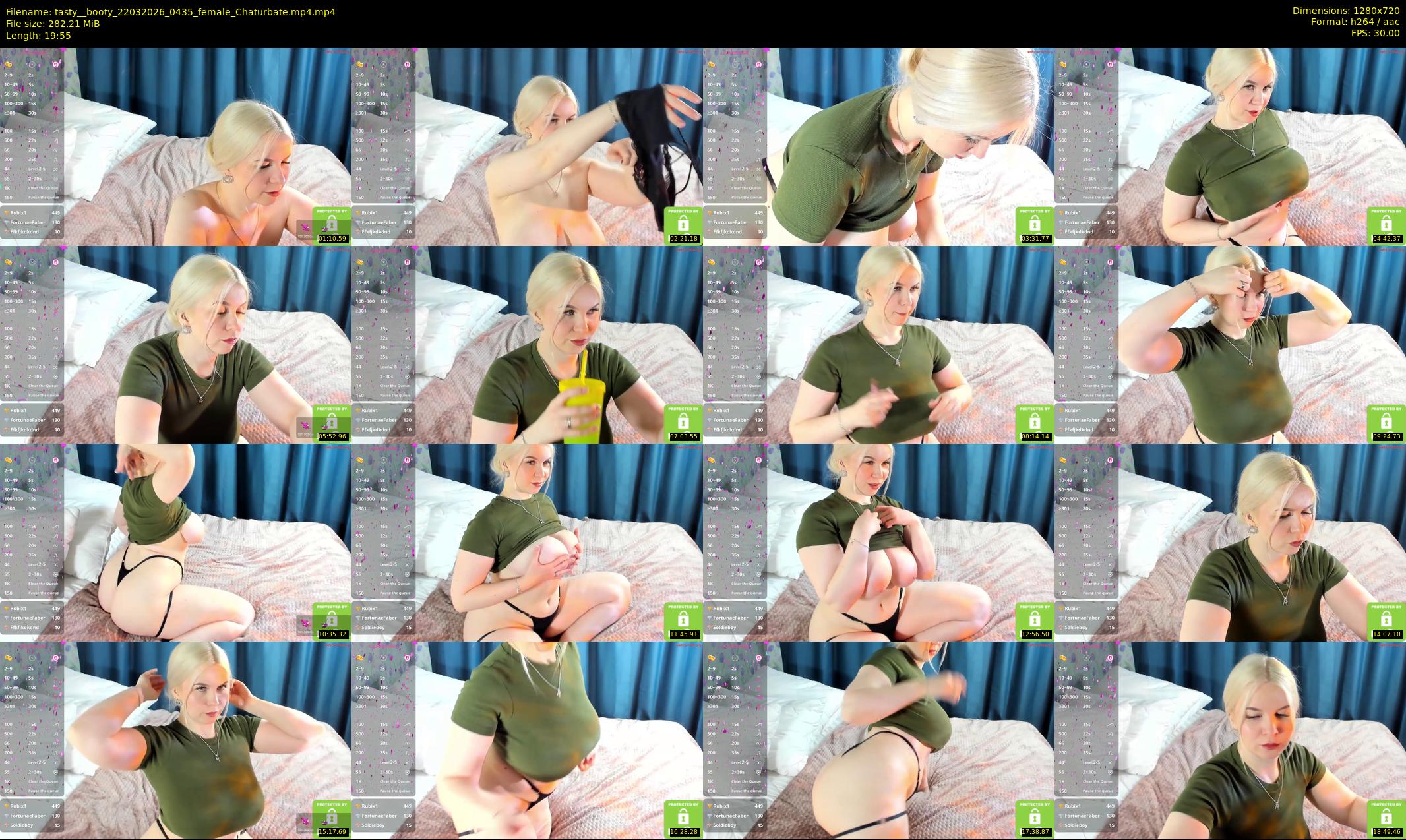 tasty__booty — 20 minute Chaturbate female cam show recording, 720p, Mar 22, 2026