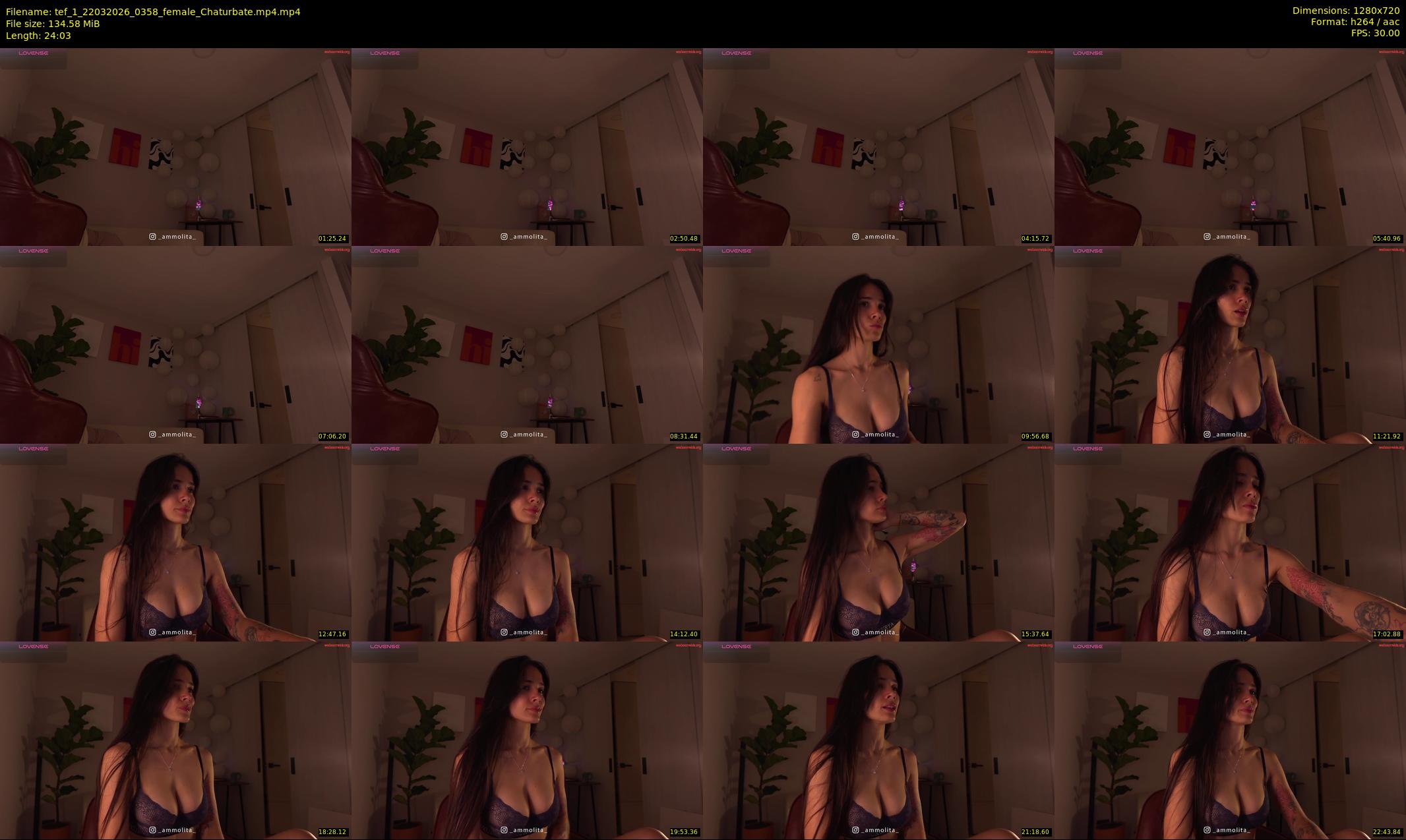 tef_1 — 25 minute Chaturbate female cam show recording, 720p, Mar 22, 2026