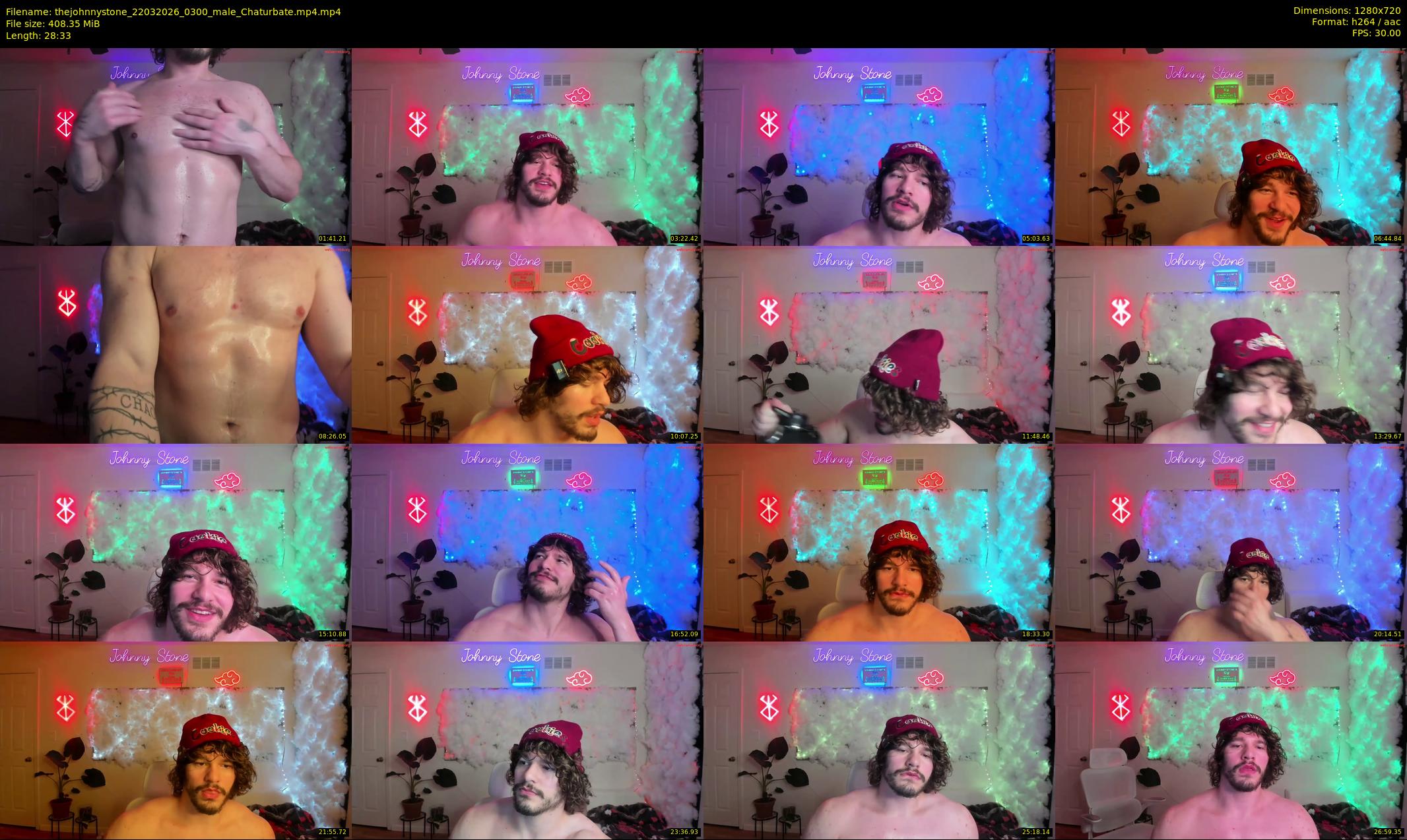 thejohnnystone — 29 minute Chaturbate male cam show recording, 720p, Mar 22, 2026