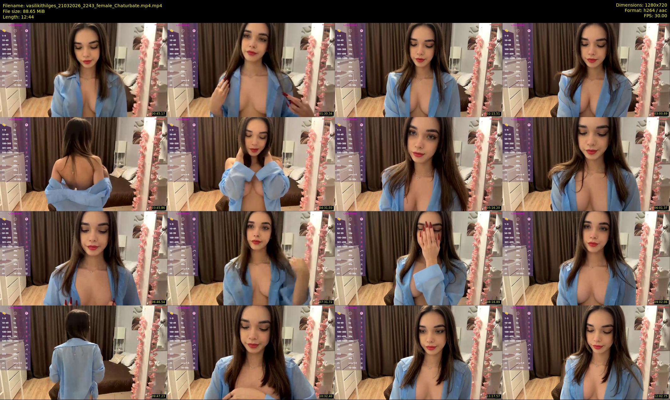 vasilikithilges — 13 minute Chaturbate female cam show recording, 720p, Mar 21, 2026