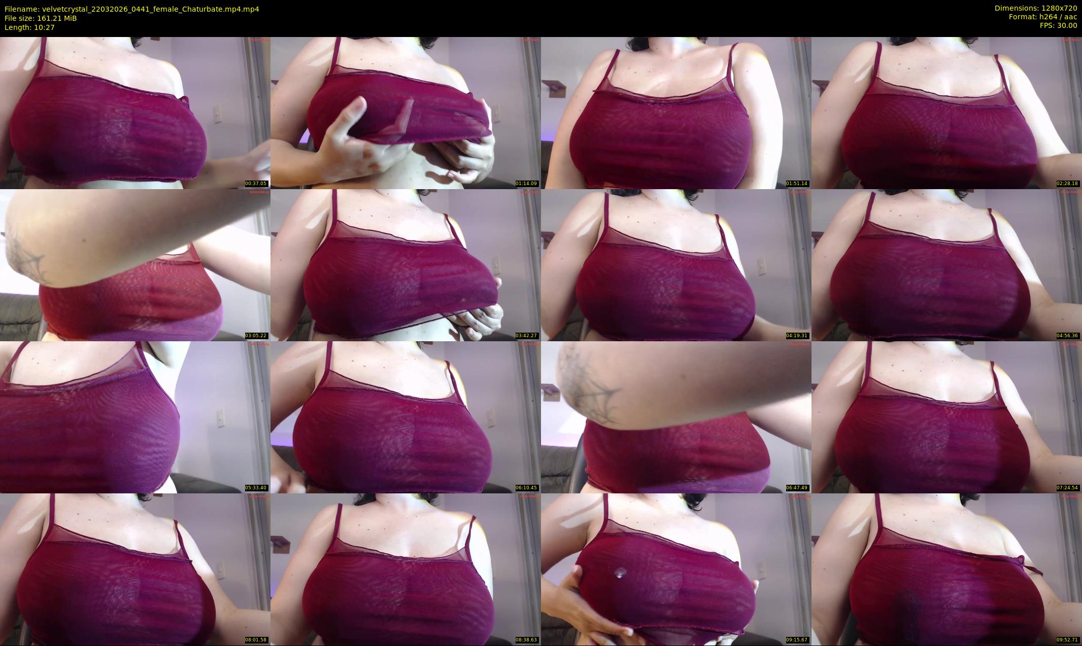 velvetcrystal — 11 minute Chaturbate female cam show recording, 720p, Mar 22, 2026