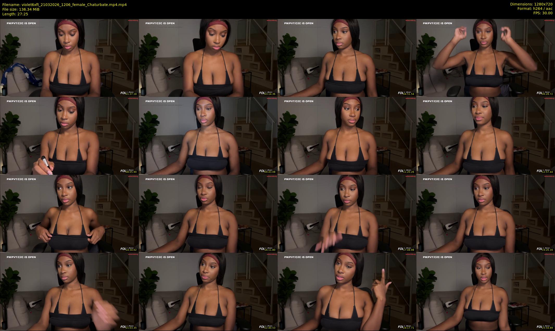 violet6xft — 28 minute Chaturbate female cam show recording, 720p, Mar 21, 2026