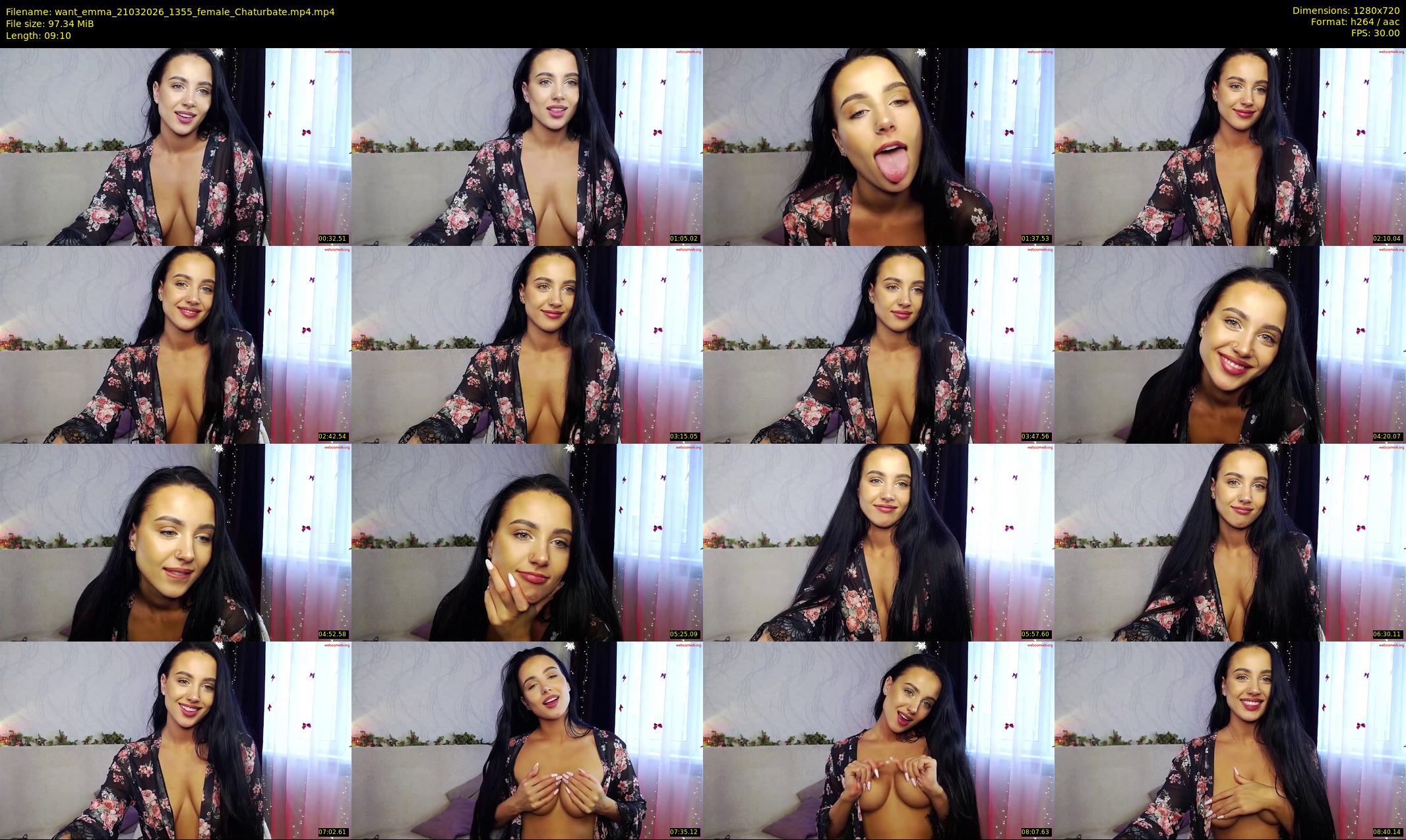 want_emma — 10 minute Chaturbate female cam show recording, 720p, Mar 21, 2026