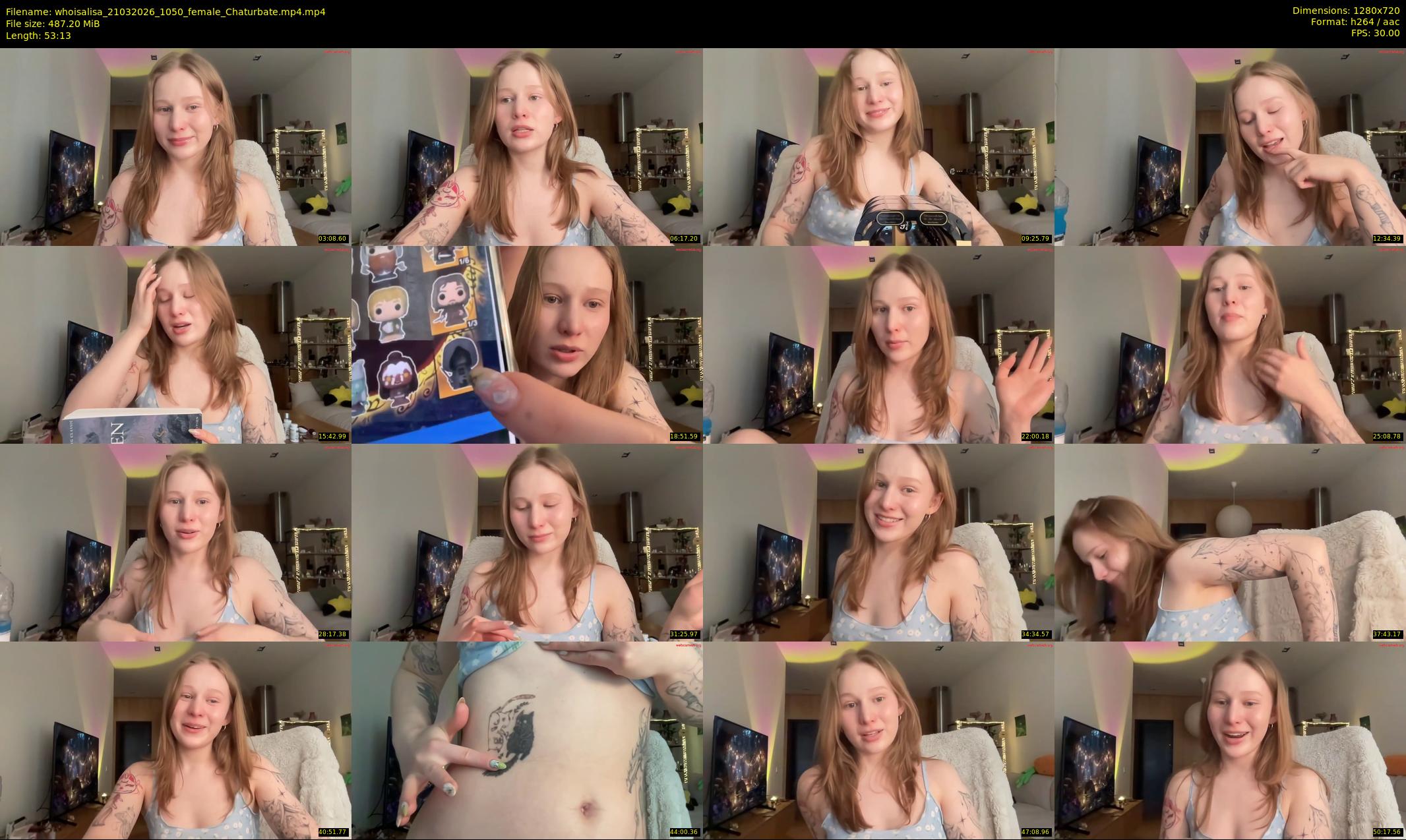 whoisalisa — 54 minute Chaturbate female cam show recording, 720p, Mar 21, 2026