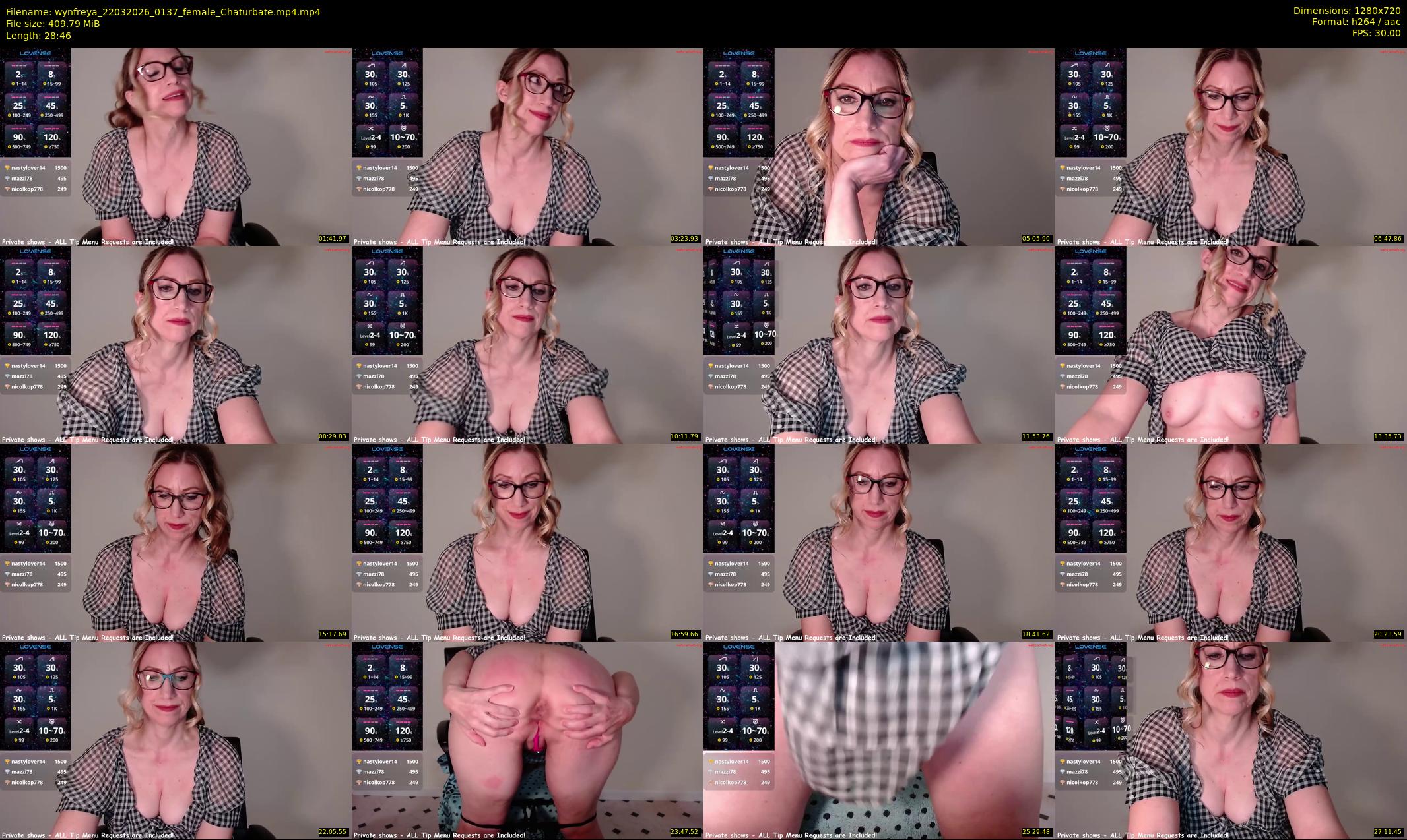 wynfreya — 29 minute Chaturbate female cam show recording, 720p, Mar 22, 2026