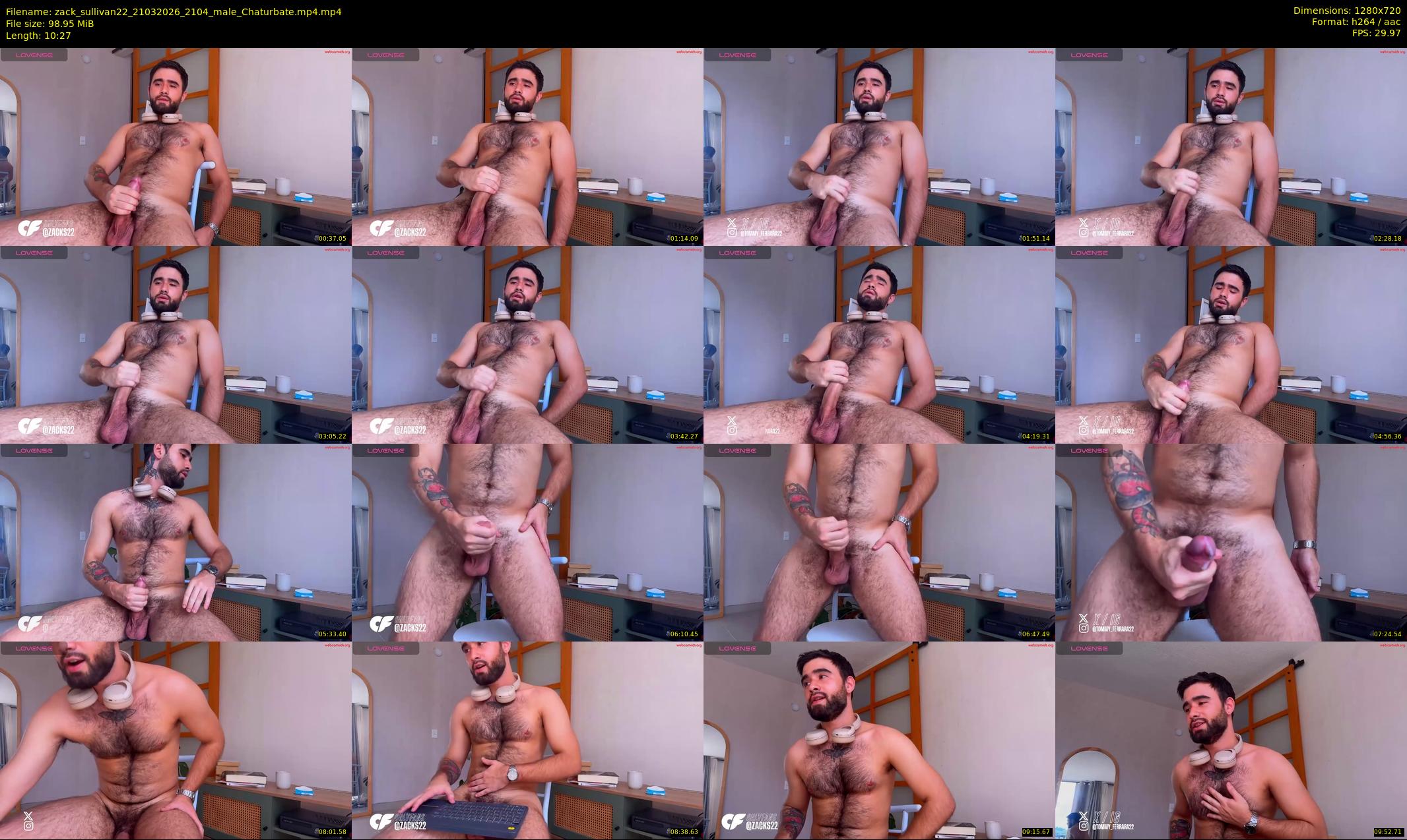 zack_sullivan22 — 11 minute Chaturbate male cam show recording, 720p, Mar 21, 2026