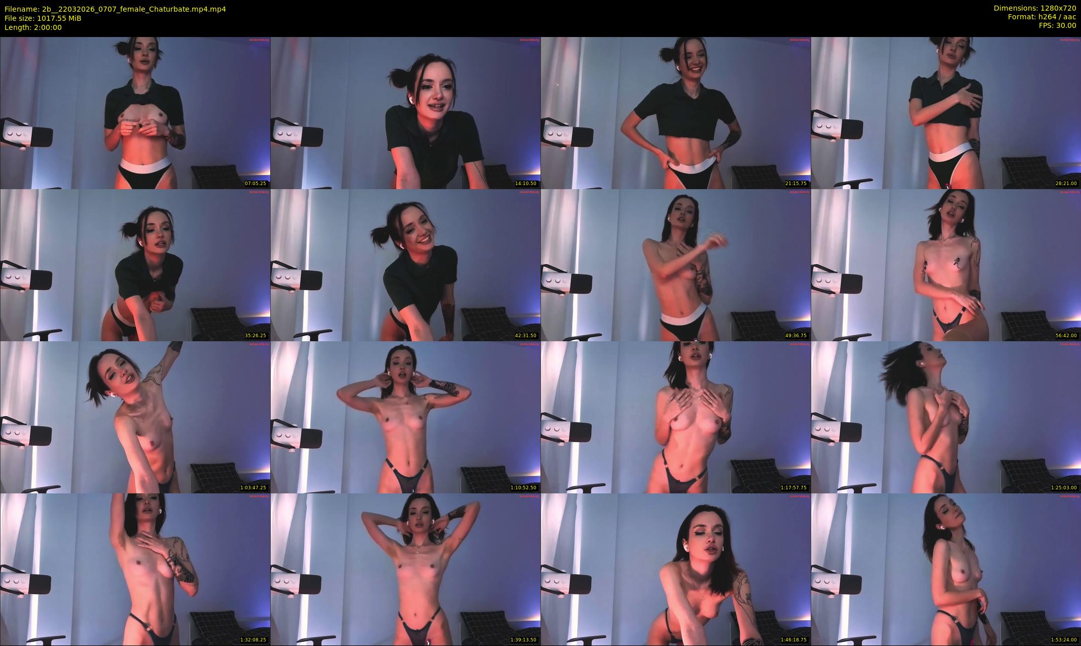 2b_ — 120 minute Chaturbate female cam show recording, 720p, Mar 22, 2026