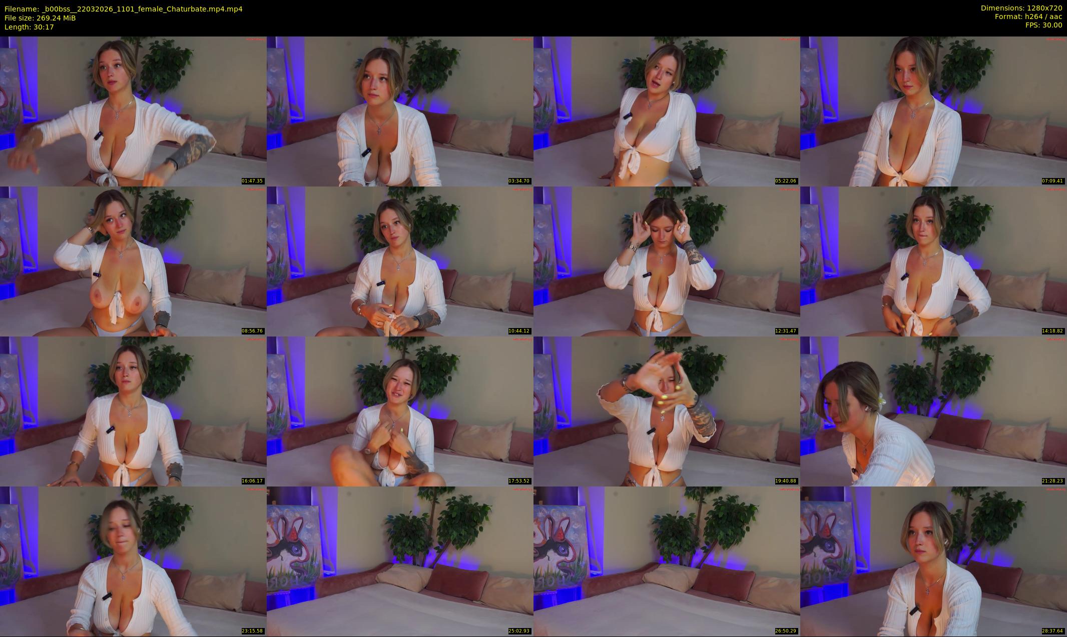 _b00bss_ — 31 minute Chaturbate female cam show recording, 720p, Mar 22, 2026