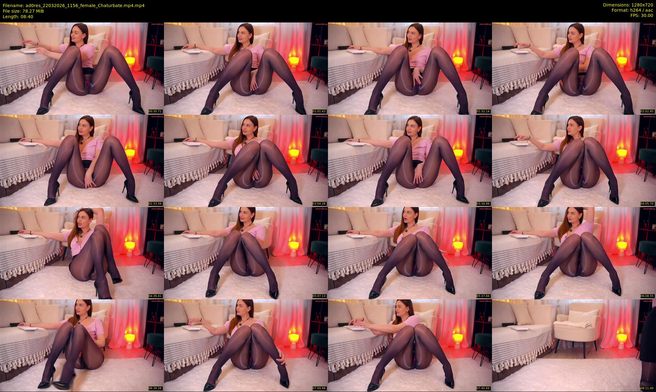 ad0res — 9 minute Chaturbate female cam show recording, 720p, Mar 22, 2026
