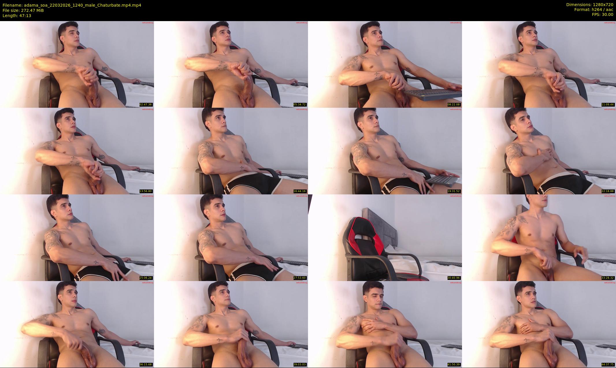 adama_soa — 48 minute Chaturbate male cam show recording, 720p, Mar 22, 2026