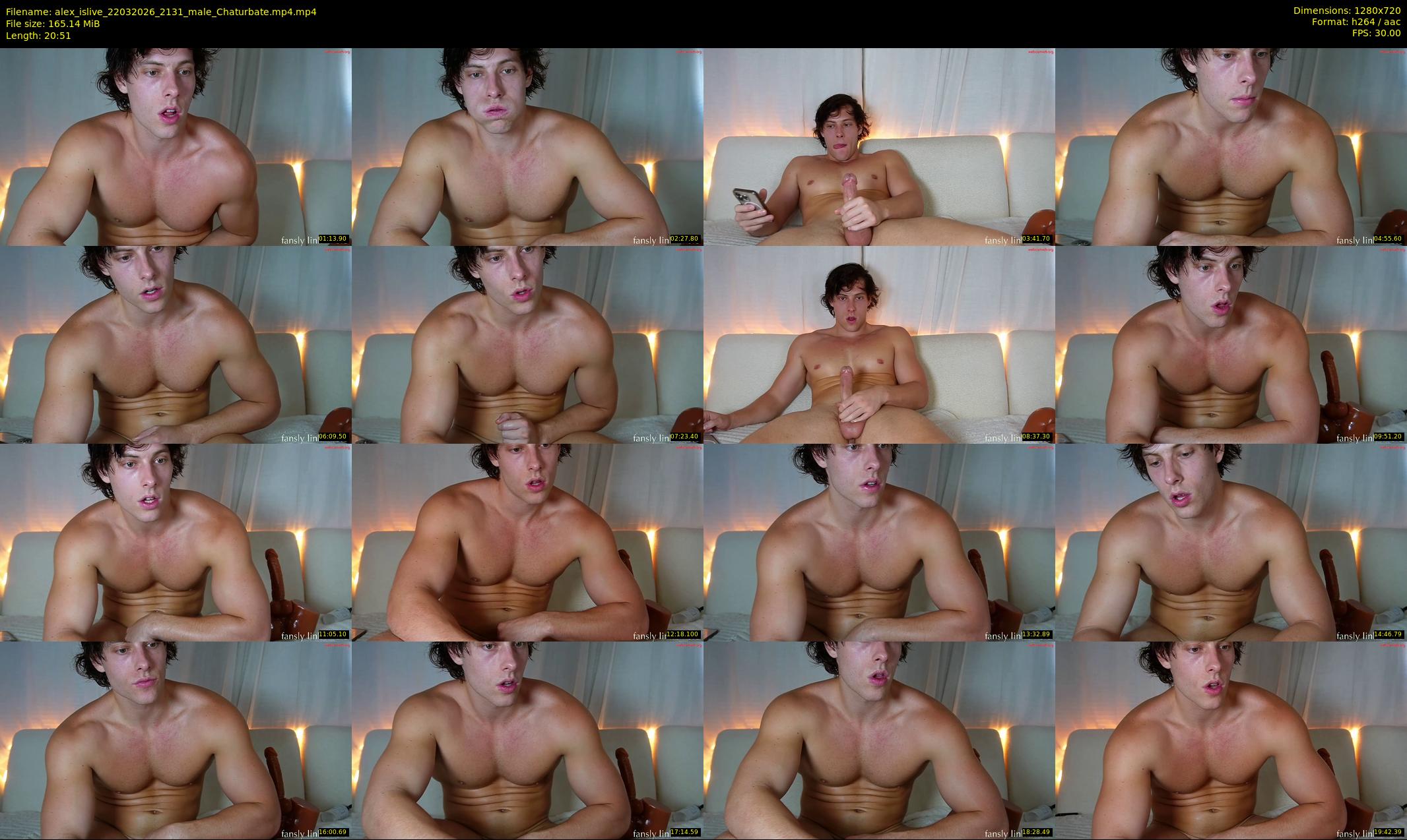 alex_islive — 21 minute Chaturbate male cam show recording, 720p, Mar 22, 2026