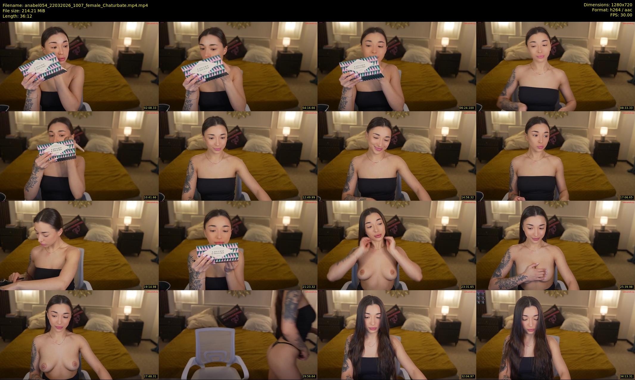 anabel054 — 37 minute Chaturbate female cam show recording, 720p, Mar 22, 2026