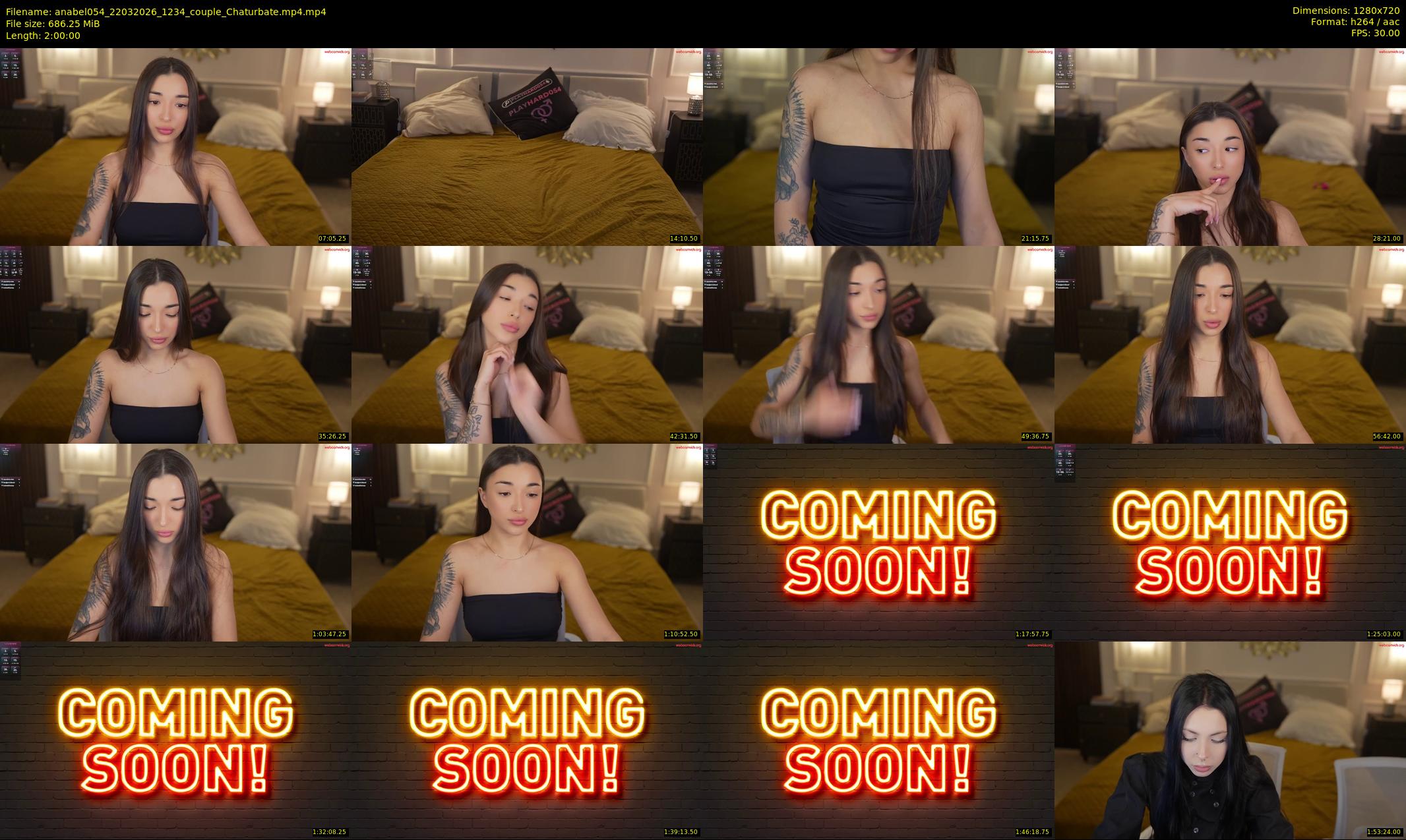 anabel054 — 120 minute Chaturbate female cam show recording, 720p, Mar 22, 2026