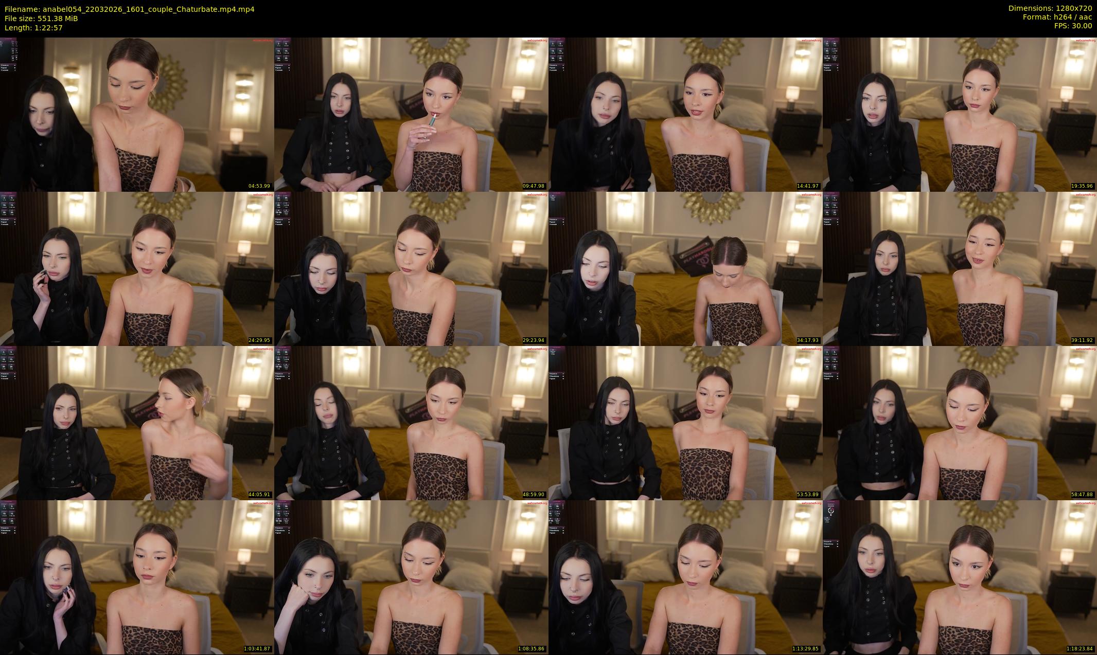 anabel054 — 83 minute Chaturbate female cam show recording, 720p, Mar 22, 2026