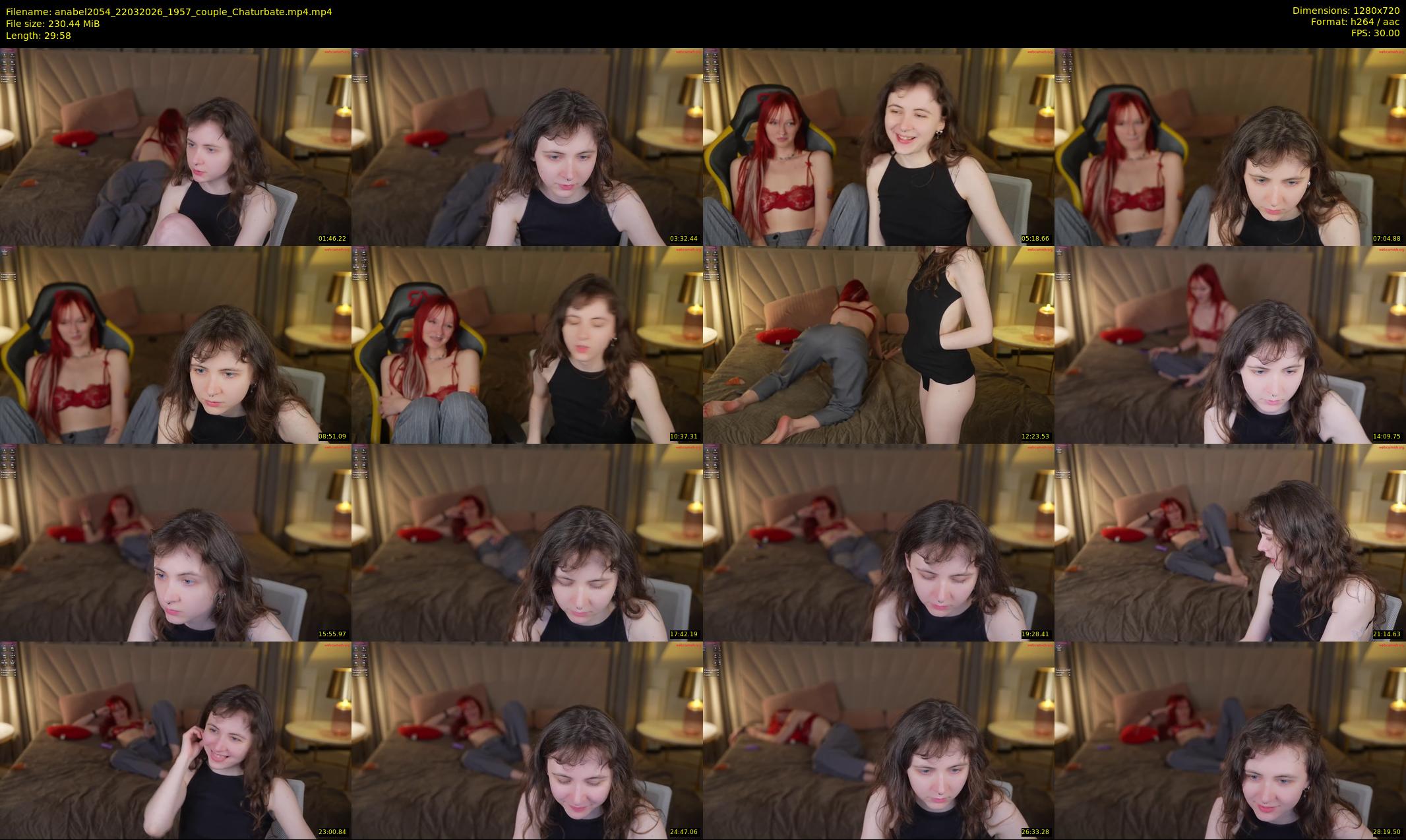 anabel2054 — 30 minute Chaturbate female cam show recording, 720p, Mar 22, 2026