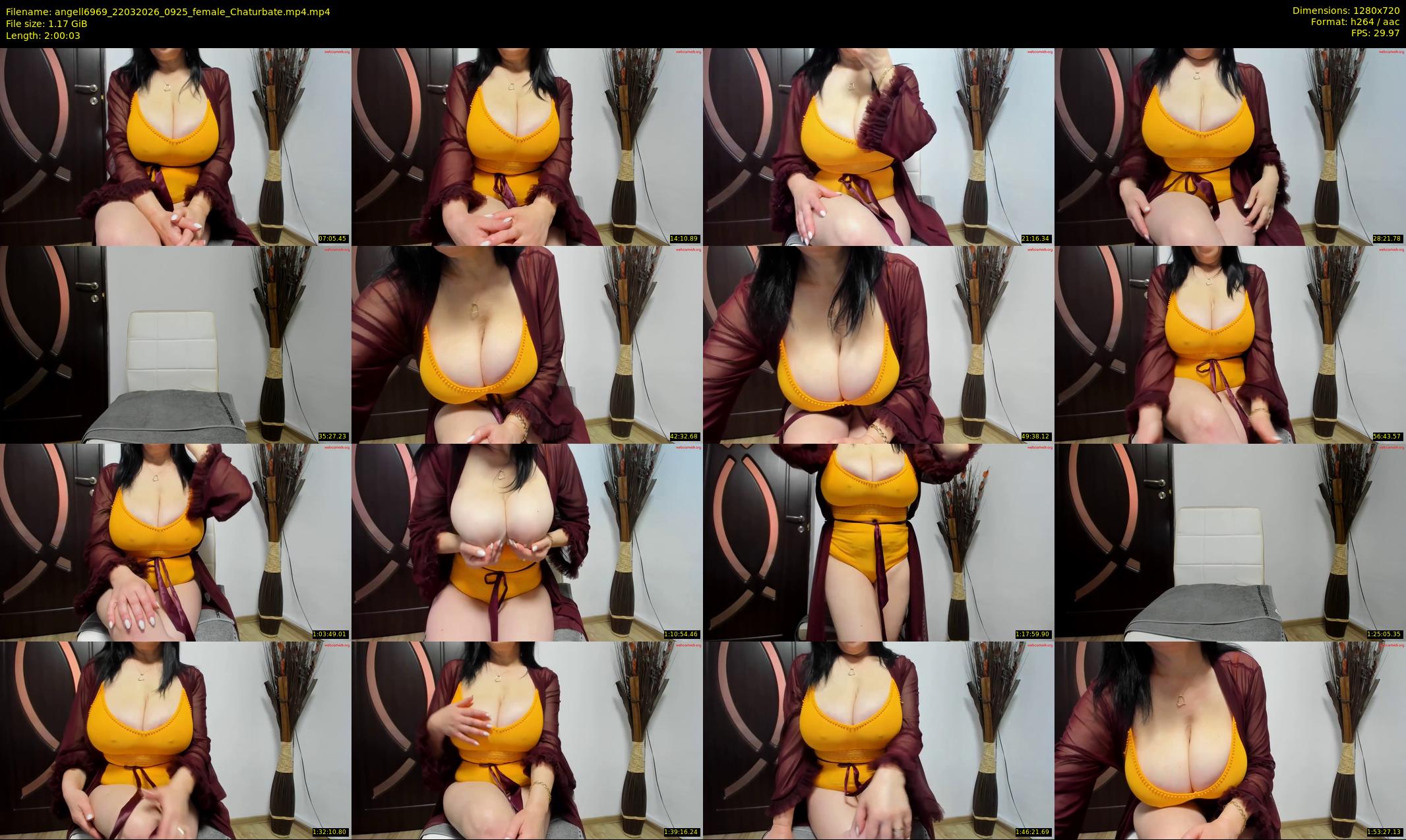 angell6969 — 121 minute Chaturbate female cam show recording, 720p, Mar 22, 2026