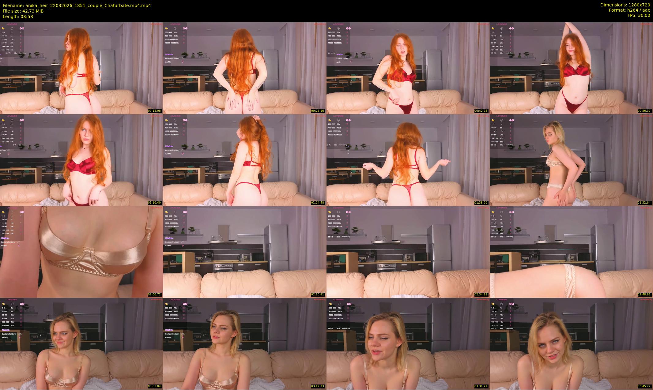 anika_heir — 4 minute Chaturbate female cam show recording, 720p, Mar 22, 2026