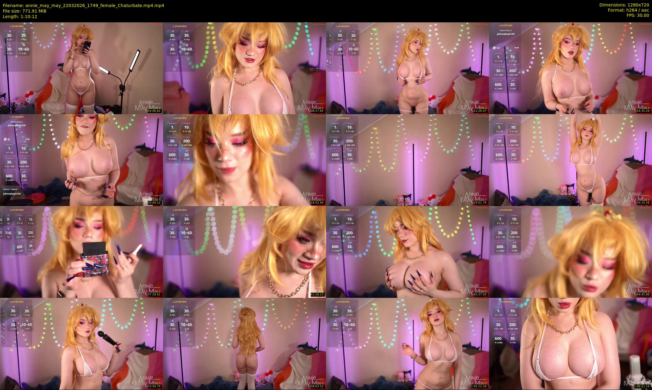 annie_may_may — 71 minute Chaturbate female cam show recording, 720p, Mar 22, 2026