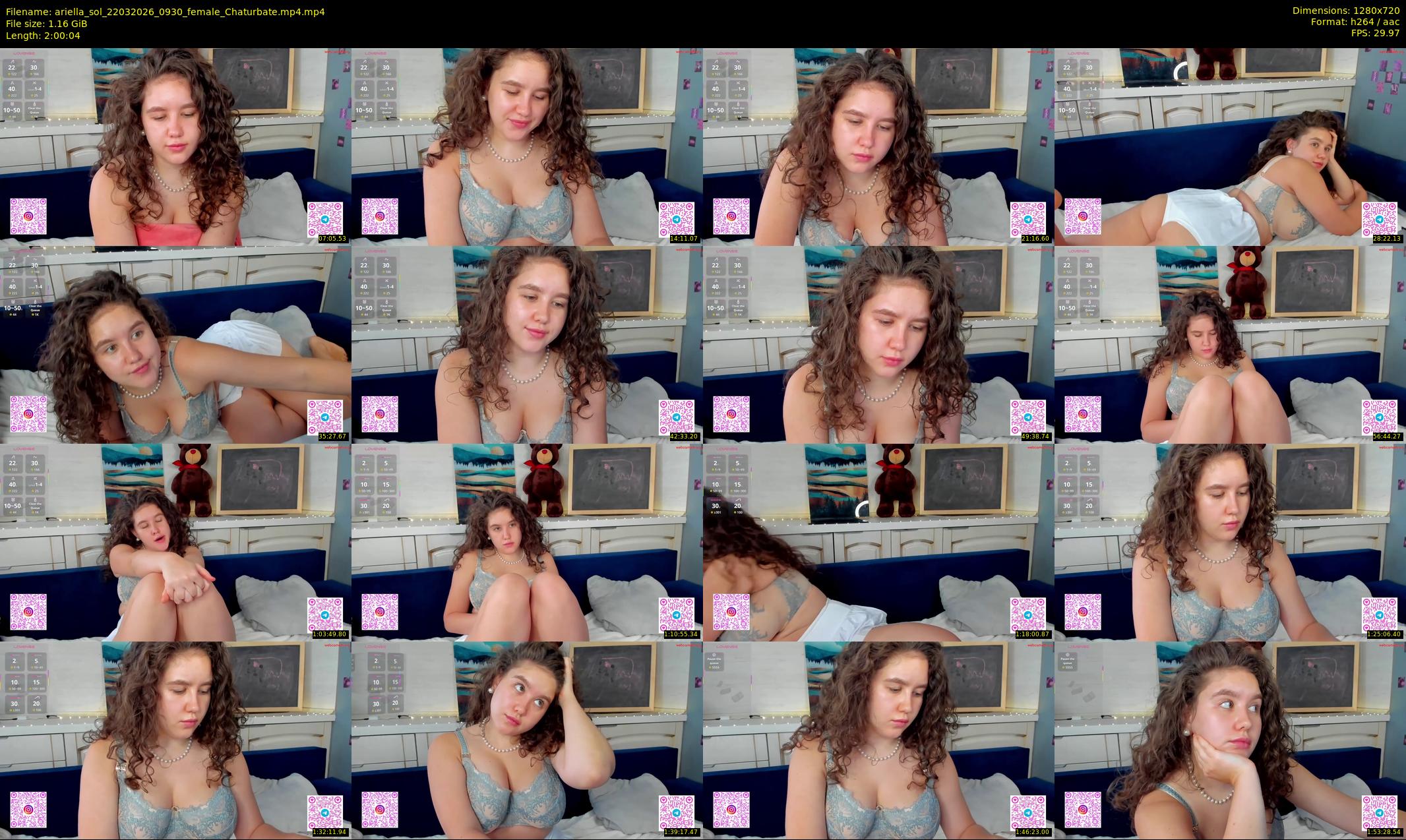 ariella_sol — 121 minute Chaturbate female cam show recording, 720p, Mar 22, 2026