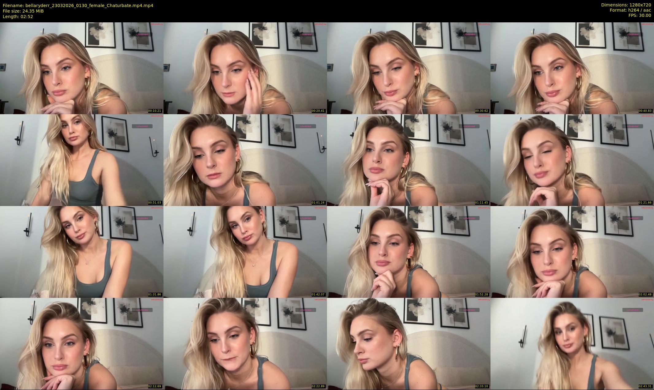 bellaryderr — 3 minute Chaturbate female cam show recording, 720p, Mar 23, 2026