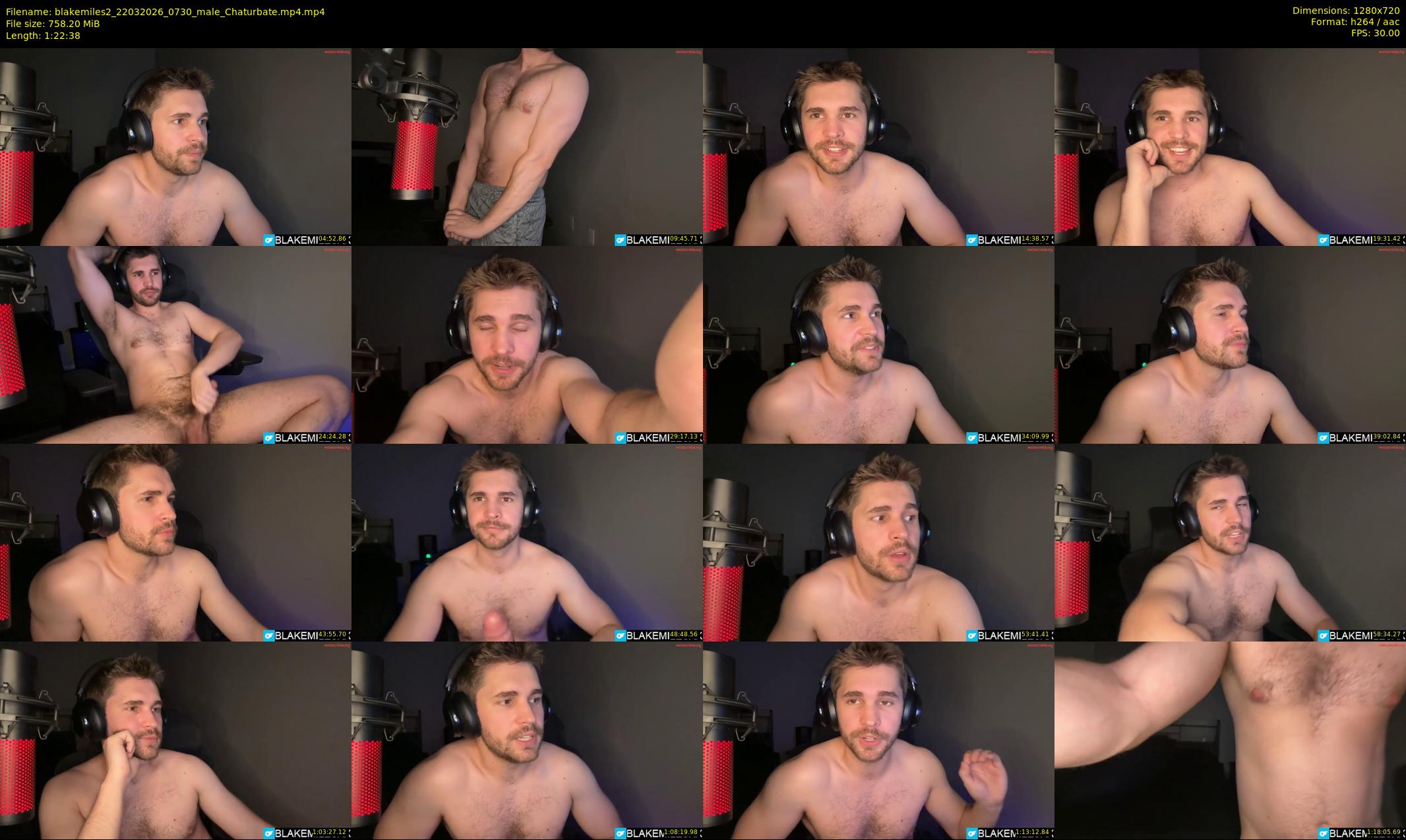 blakemiles2 — 83 minute Chaturbate male cam show recording, 720p, Mar 22, 2026