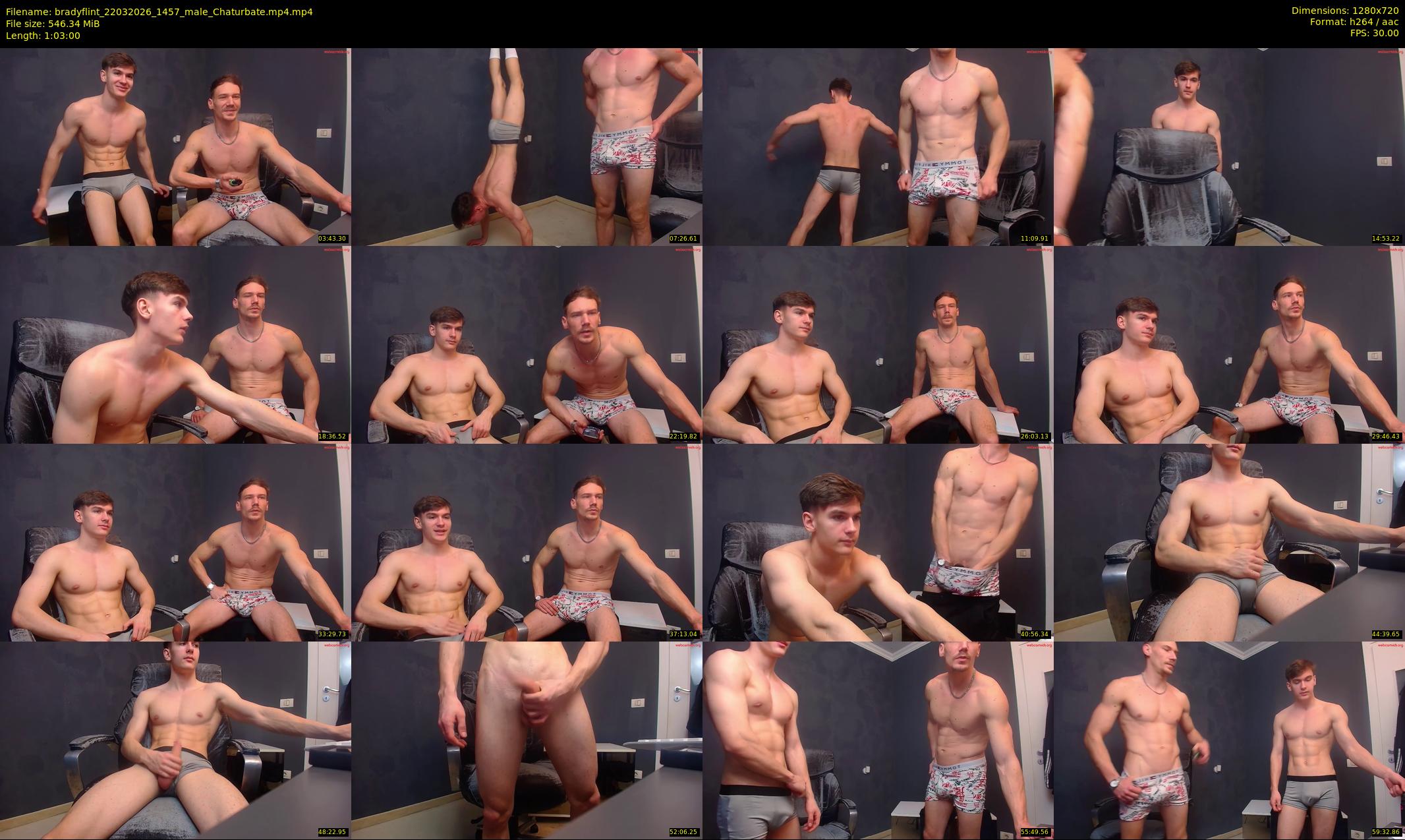 bradyflint — 63 minute Chaturbate male cam show recording, 720p, Mar 22, 2026