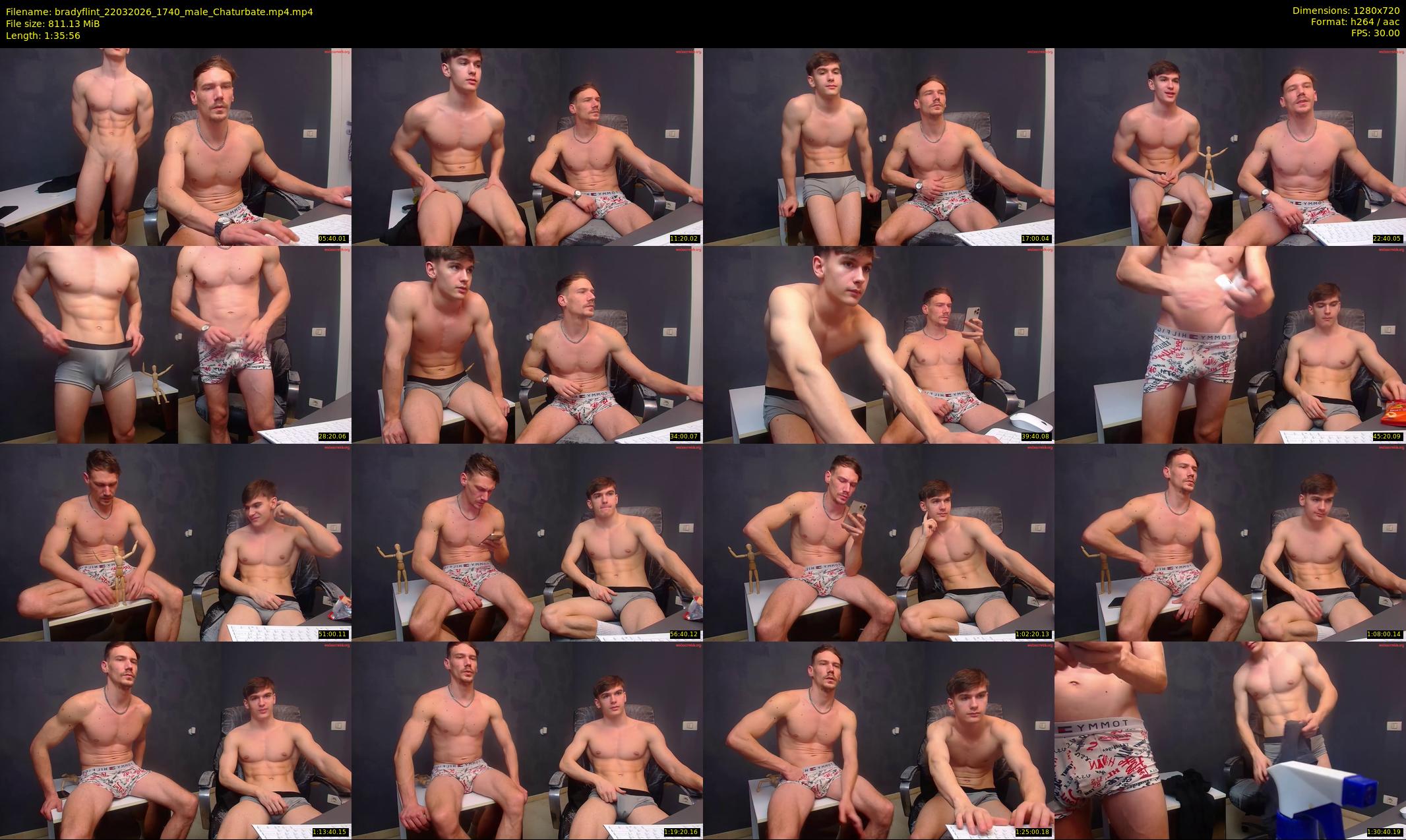 bradyflint — 96 minute Chaturbate male cam show recording, 720p, Mar 22, 2026