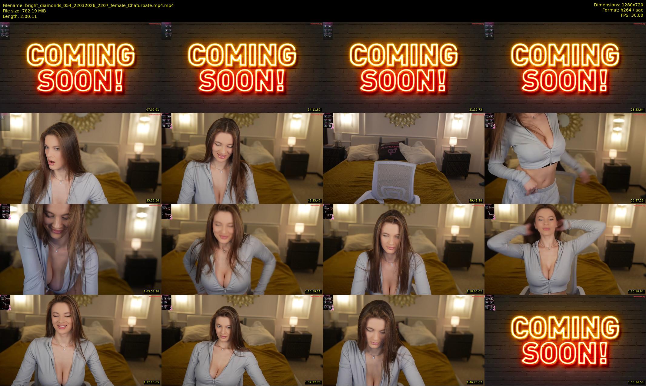 bright_diamonds_054 — 121 minute Chaturbate couple cam show recording, 720p, Mar 22, 2026