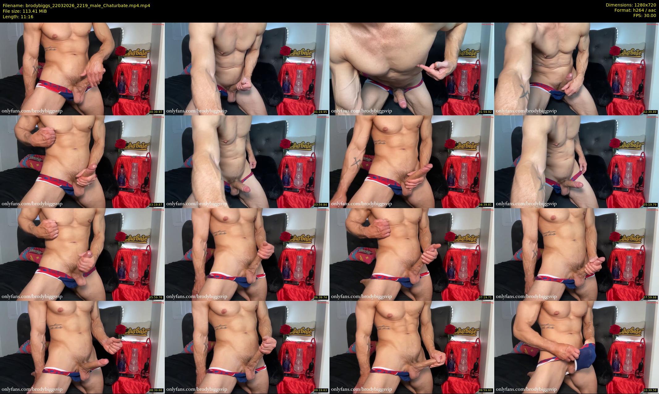 brodybiggs — 12 minute Chaturbate male cam show recording, 720p, Mar 22, 2026
