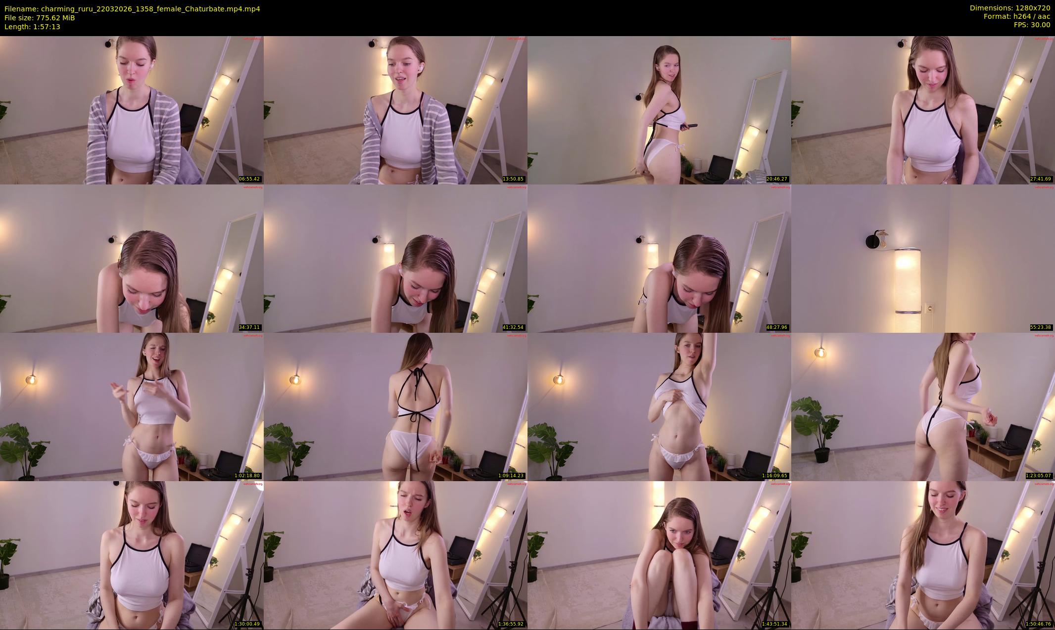 charming_ruru — 118 minute Chaturbate female cam show recording, 720p, Mar 22, 2026