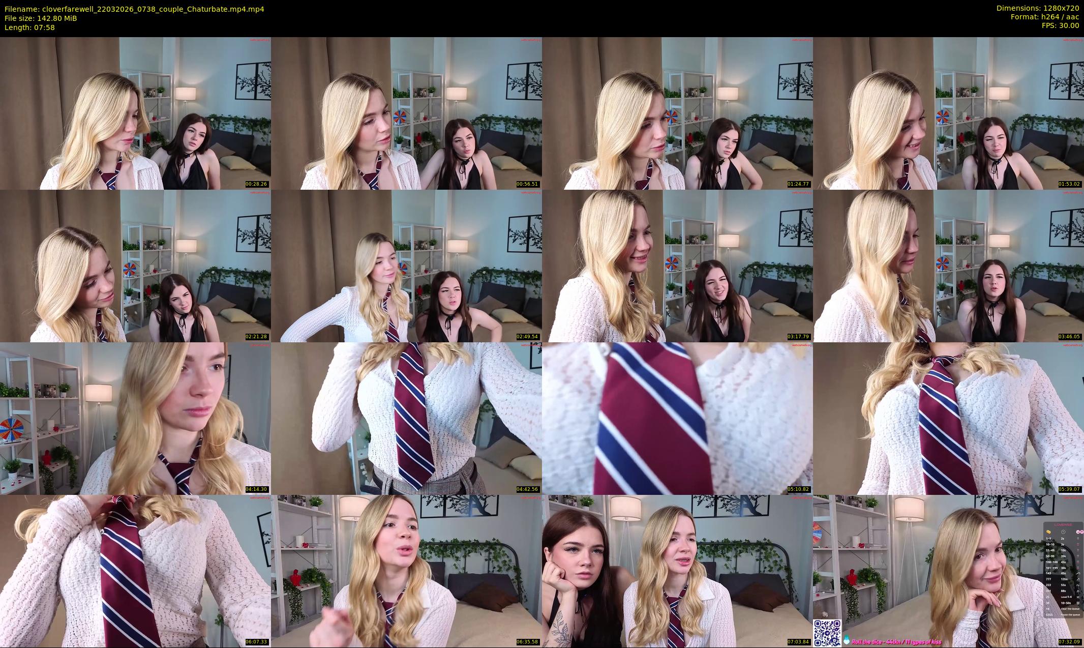 cloverfarewell — 8 minute Chaturbate female cam show recording, 720p, Mar 22, 2026