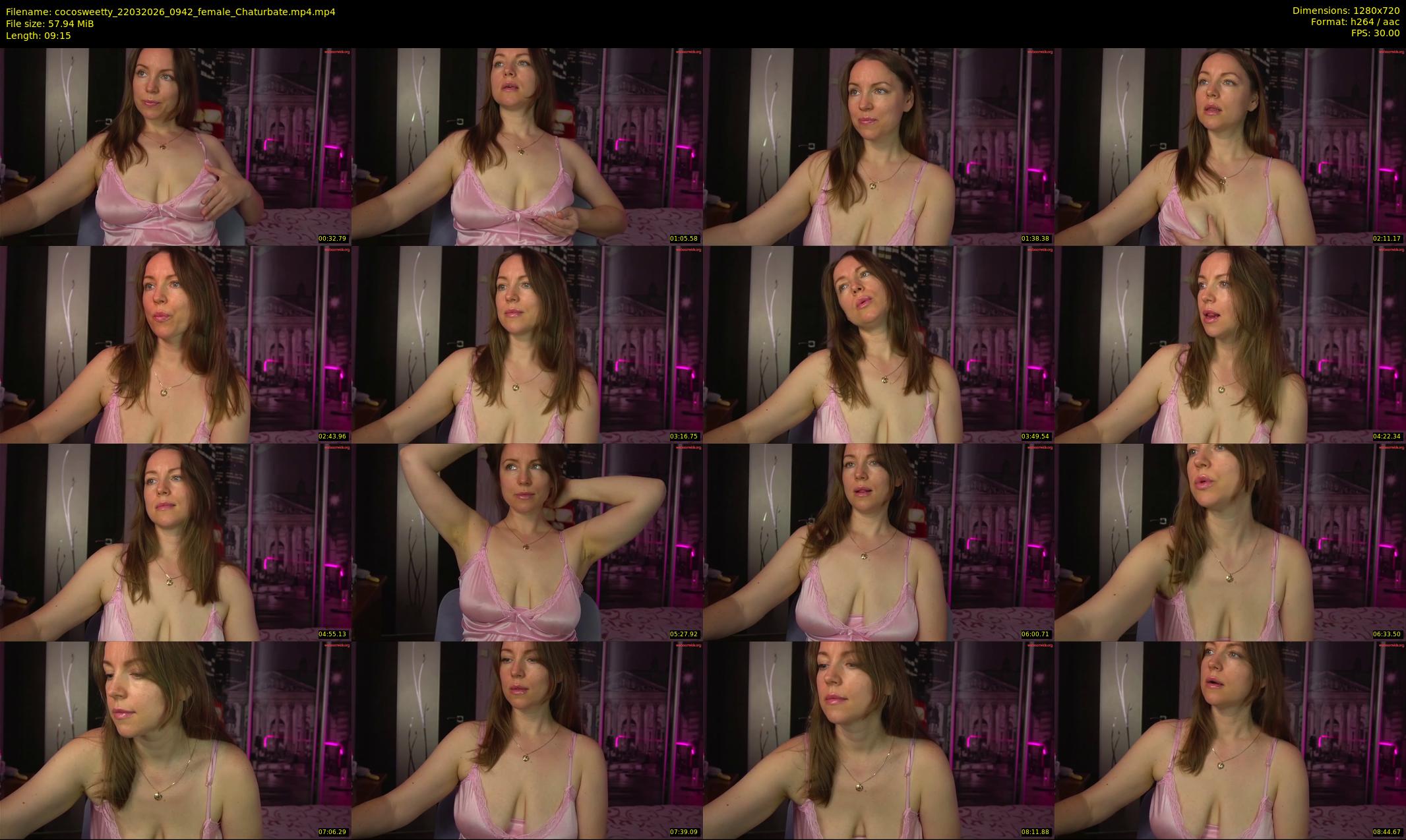 cocosweetty — 10 minute Chaturbate female cam show recording, 720p, Mar 22, 2026