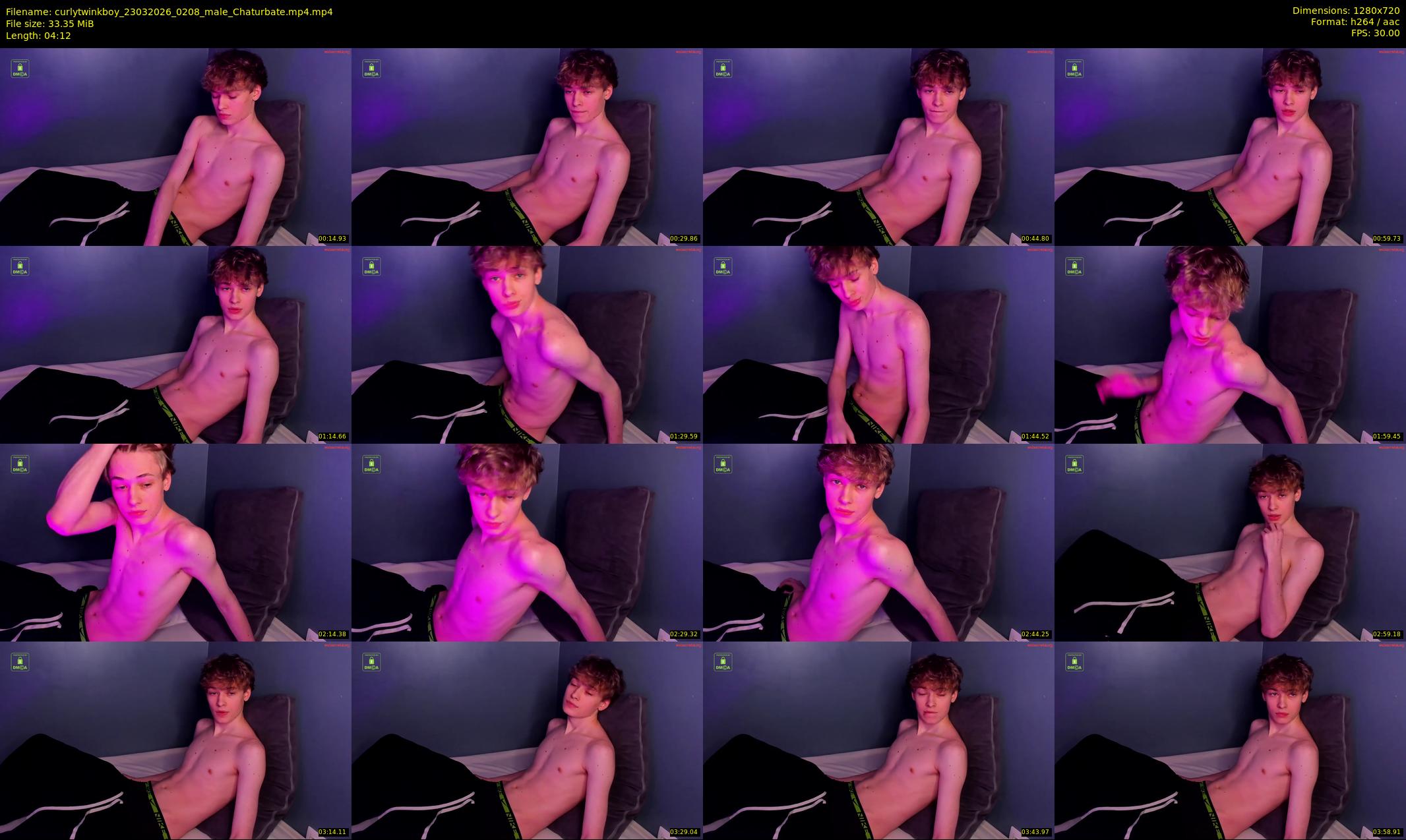curlytwinkboy — 5 minute Chaturbate male cam show recording, 720p, Mar 23, 2026