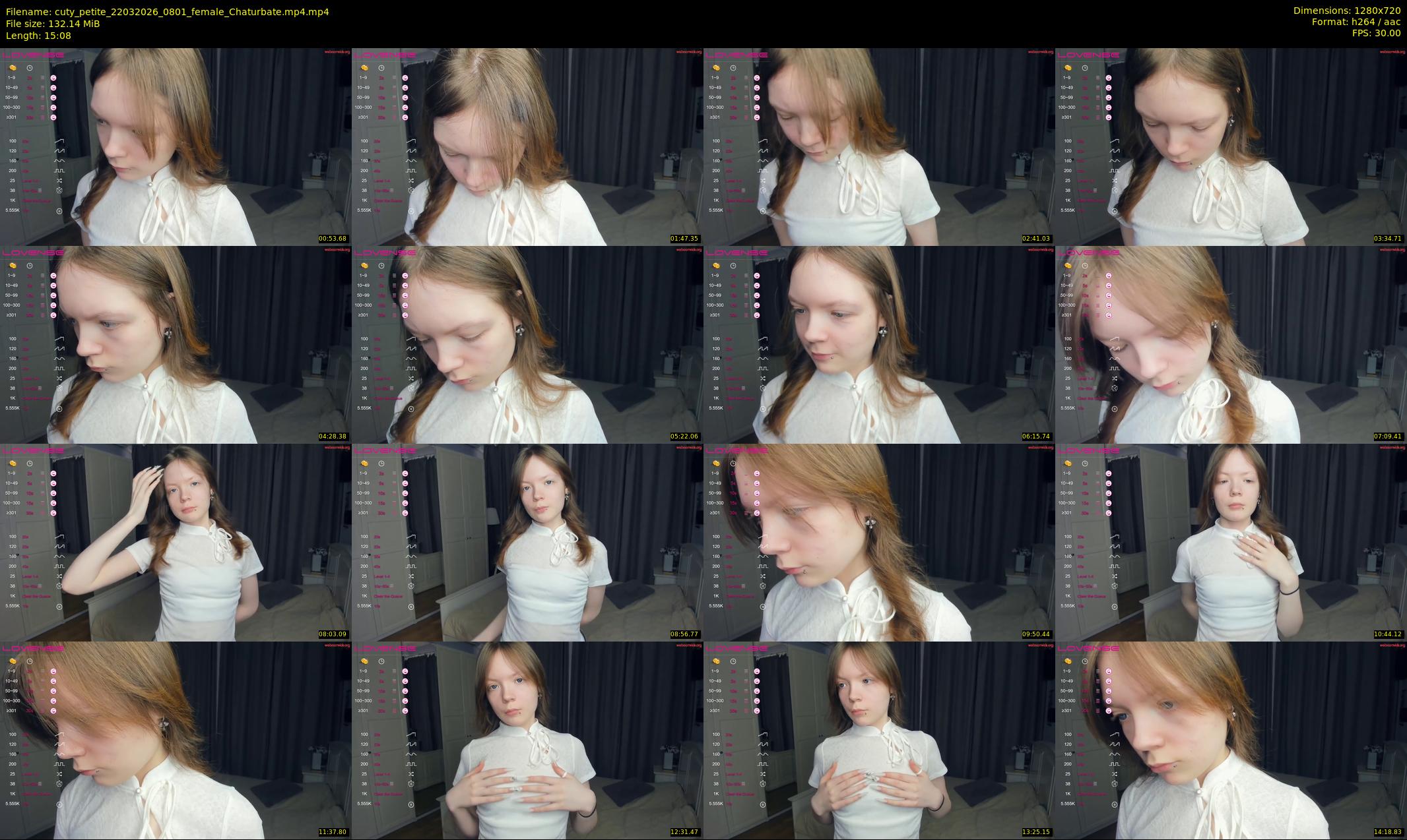 cuty_petite — 16 minute Chaturbate female cam show recording, 720p, Mar 22, 2026