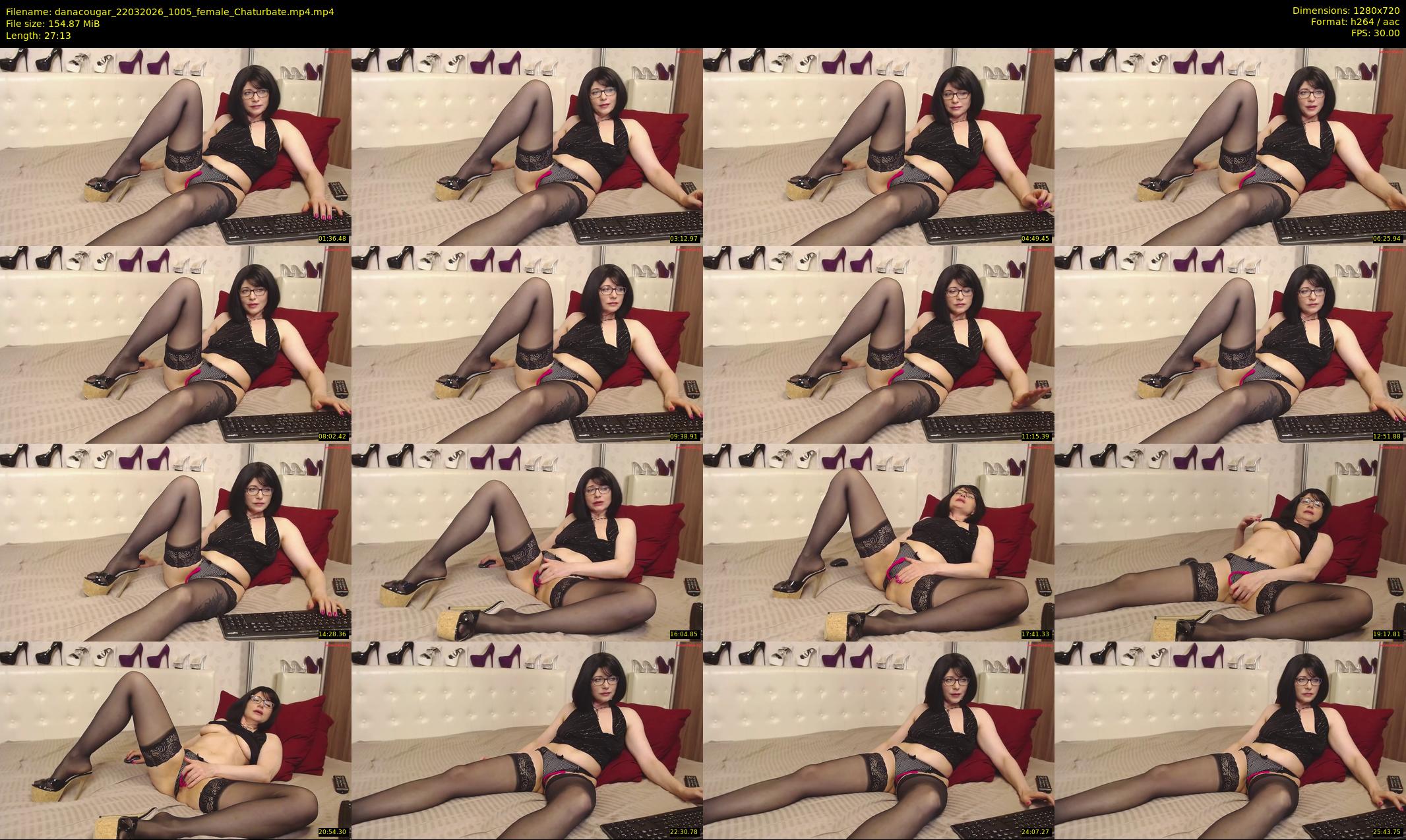 danacougar — 28 minute Chaturbate female cam show recording, 720p, Mar 22, 2026