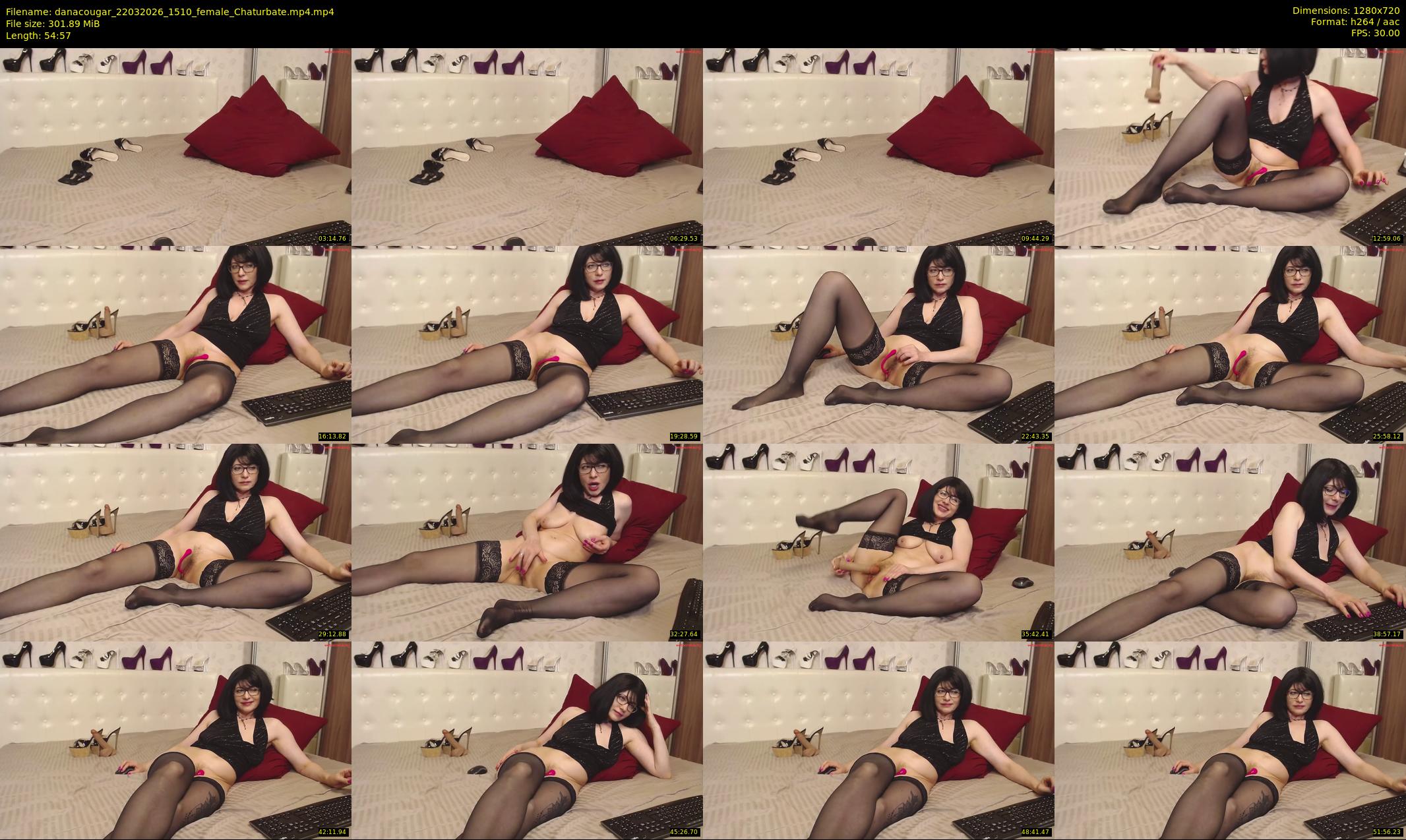 danacougar — 55 minute Chaturbate female cam show recording, 720p, Mar 22, 2026
