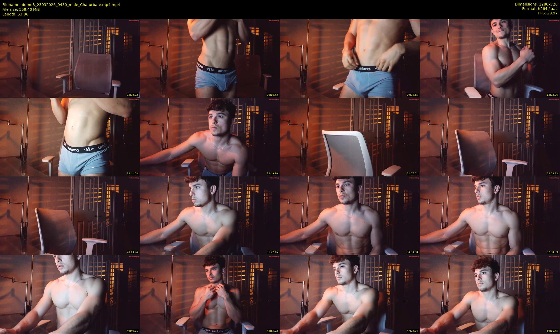 domd3 — 54 minute Chaturbate male cam show recording, 720p, Mar 23, 2026