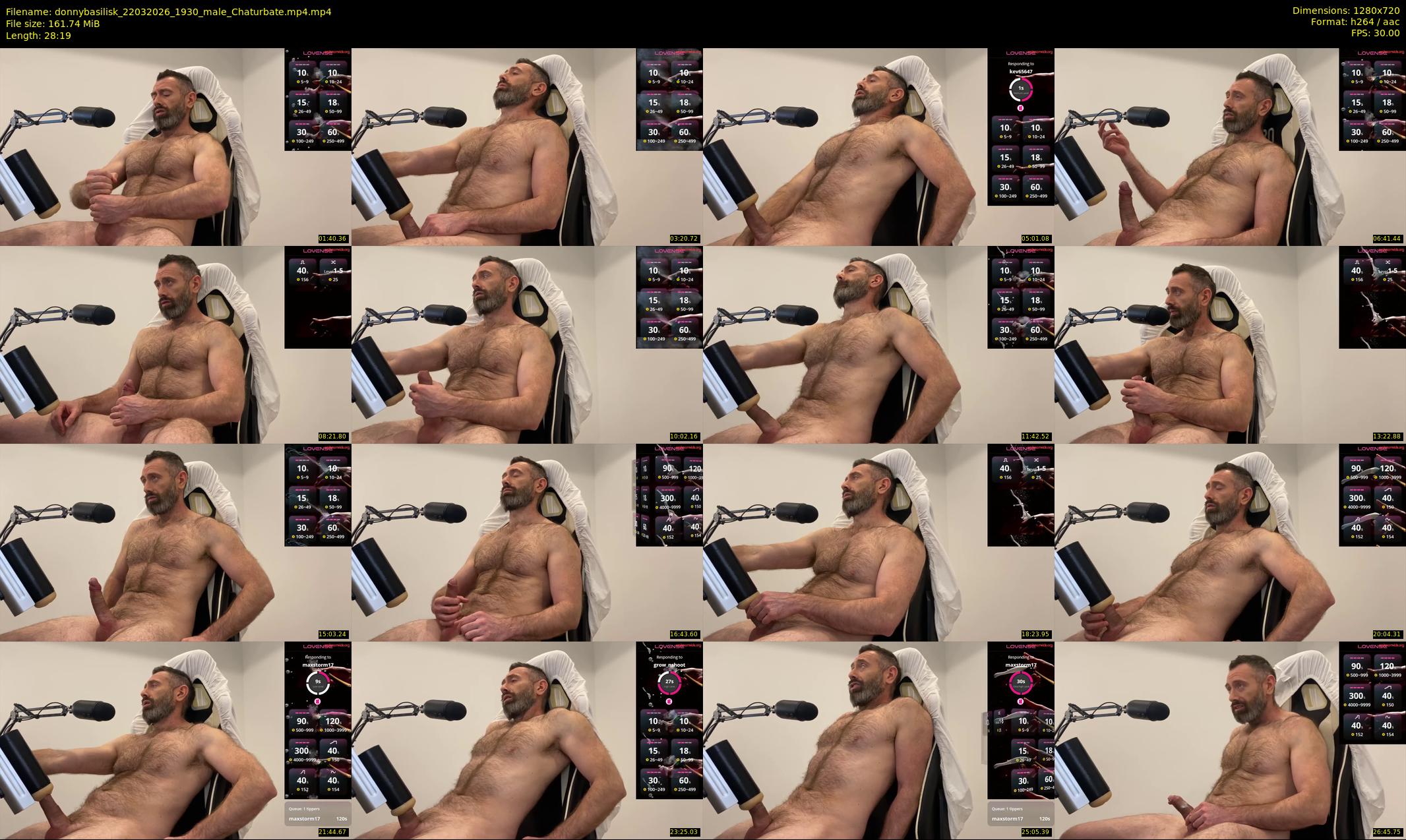 donnybasilisk — 29 minute Chaturbate male cam show recording, 720p, Mar 22, 2026