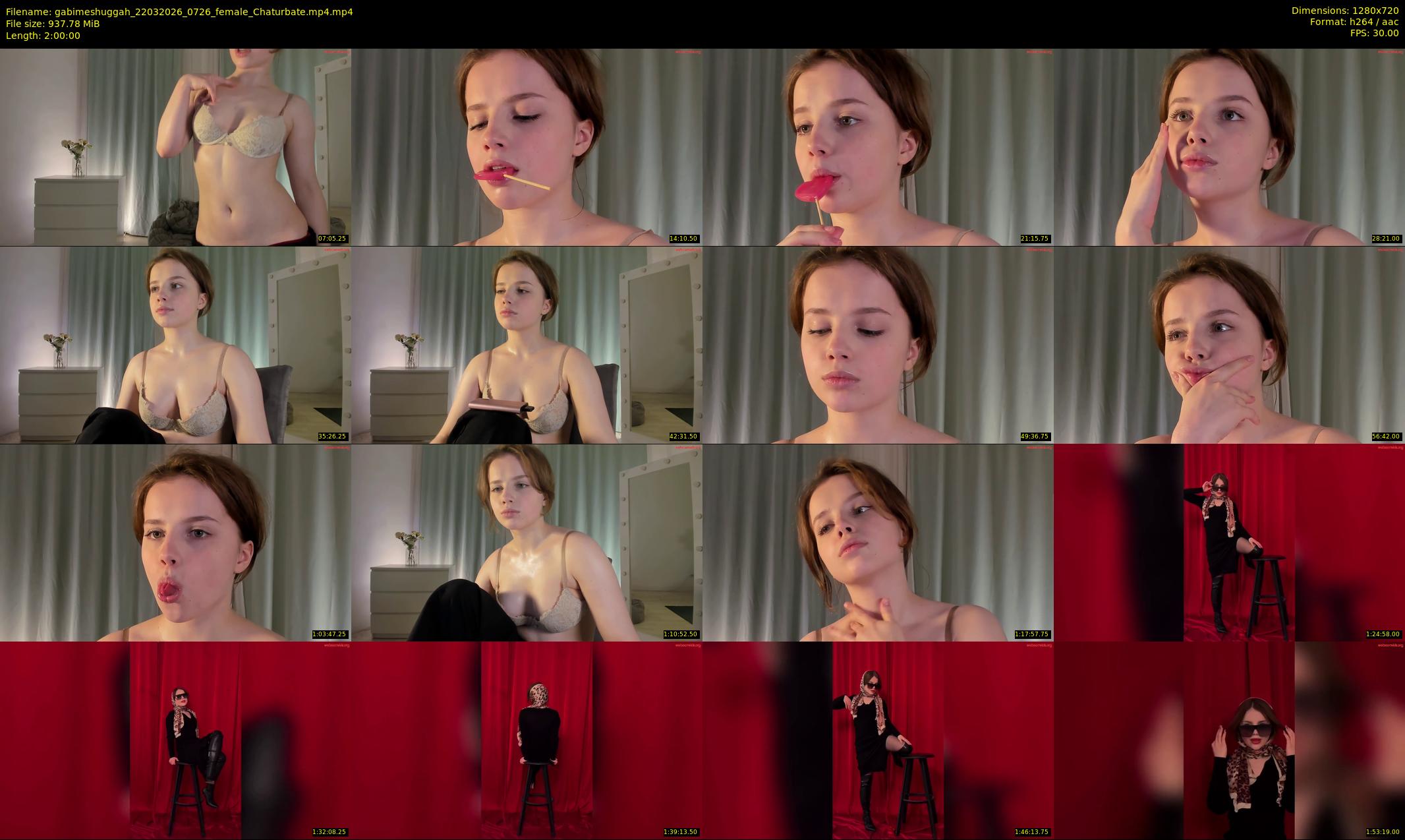 gabimeshuggah — 120 minute Chaturbate female cam show recording, 720p, Mar 22, 2026