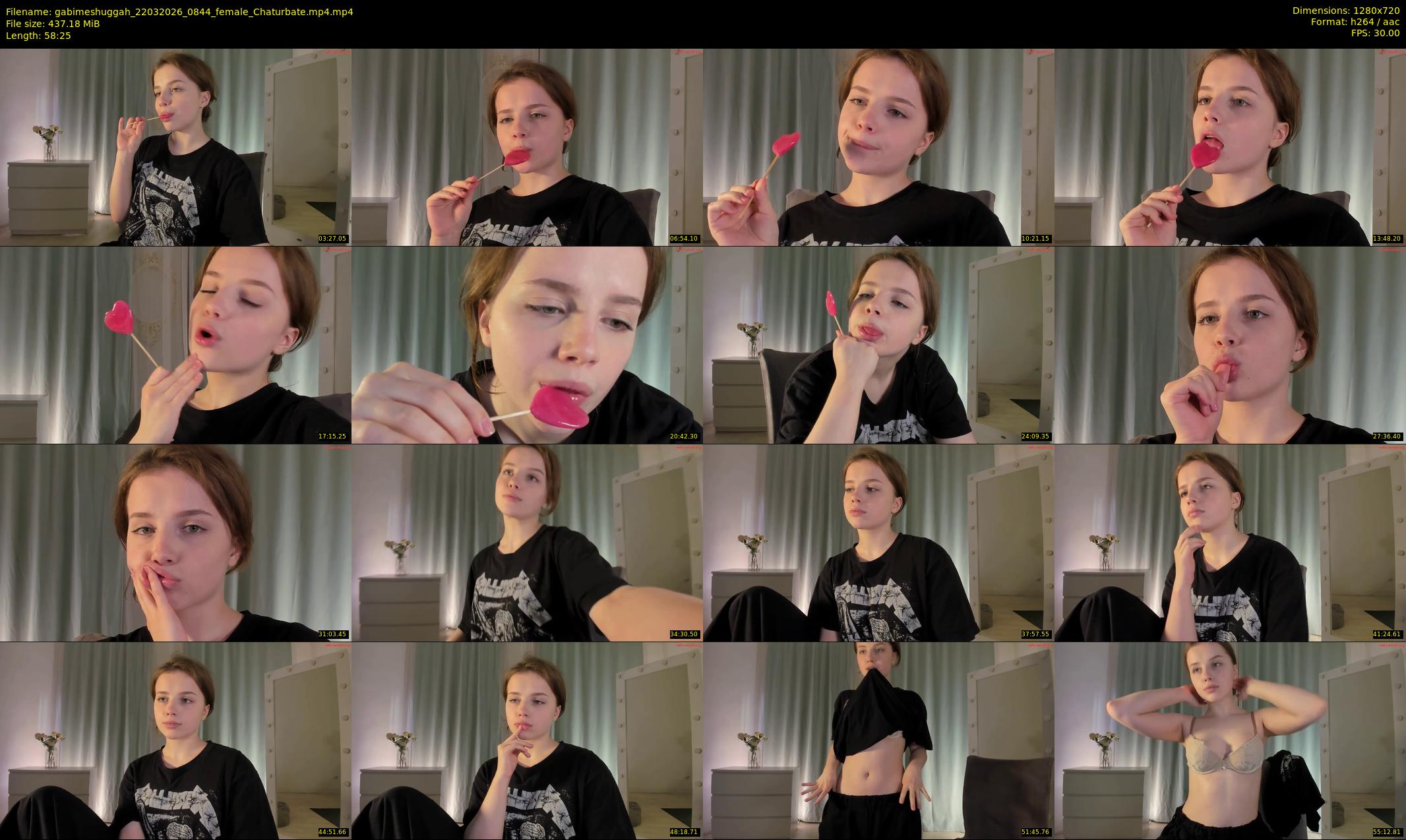 gabimeshuggah — 59 minute Chaturbate female cam show recording, 720p, Mar 22, 2026