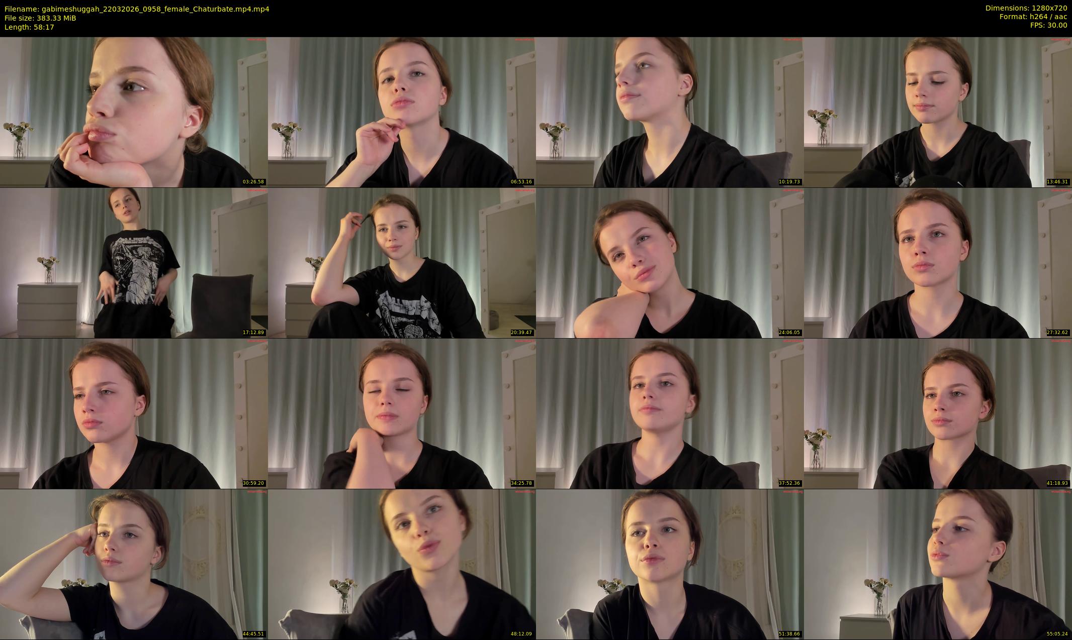 gabimeshuggah — 59 minute Chaturbate female cam show recording, 720p, Mar 22, 2026