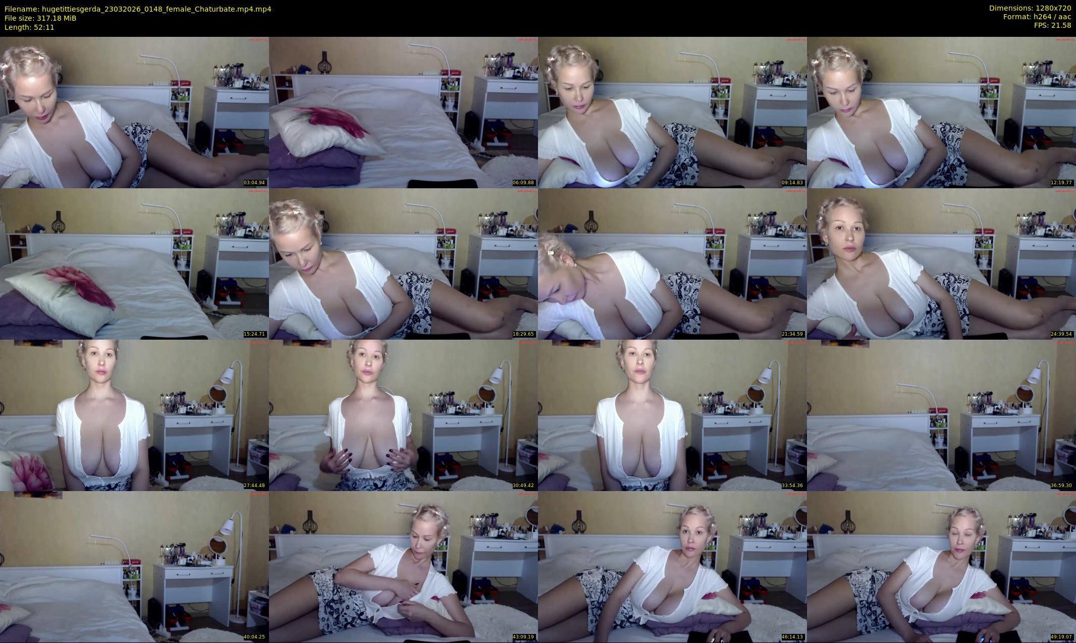 hugetittiesgerda — 53 minute Chaturbate female cam show recording, 720p, Mar 23, 2026