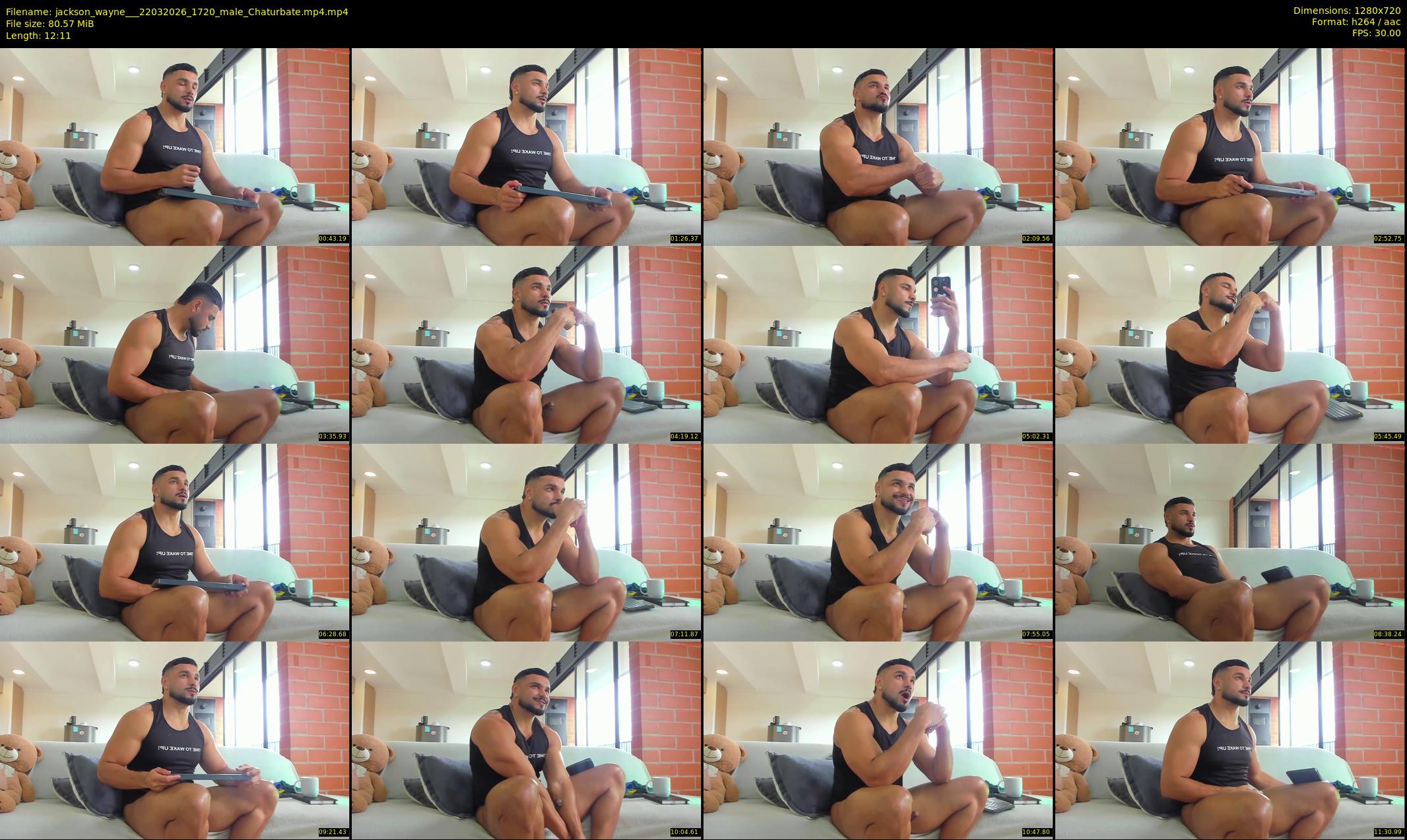jackson_wayne__ — 13 minute Chaturbate male cam show recording, 720p, Mar 22, 2026