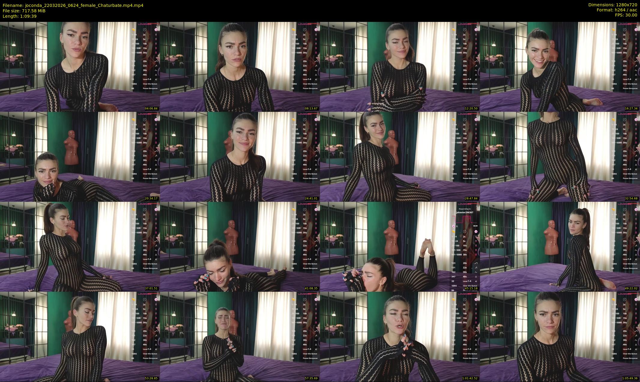 joconda — 70 minute Chaturbate female cam show recording, 720p, Mar 22, 2026