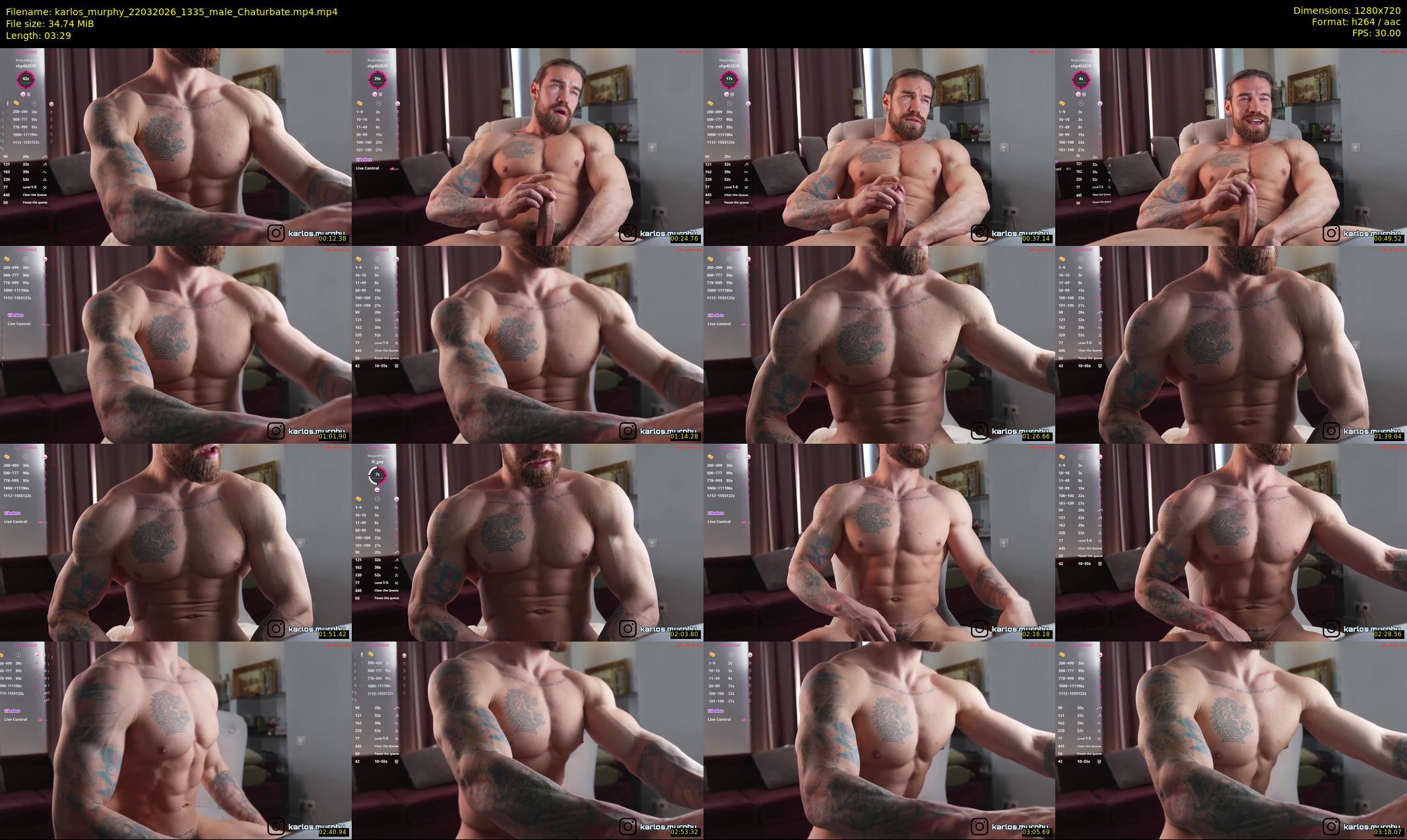 karlos_murphy — 4 minute Chaturbate male cam show recording, 720p, Mar 22, 2026