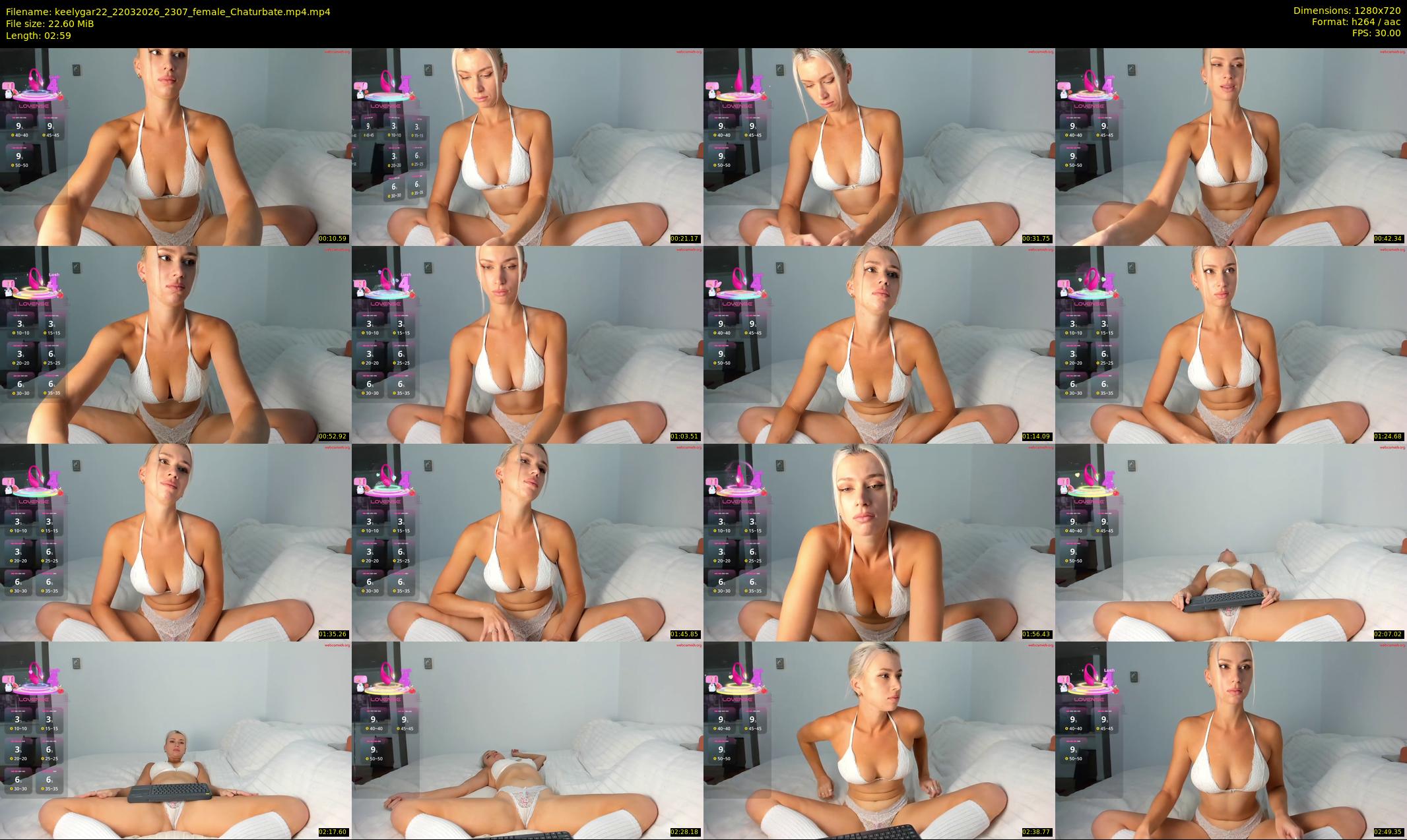 keelygar22 — 3 minute Chaturbate female cam show recording, 720p, Mar 22, 2026
