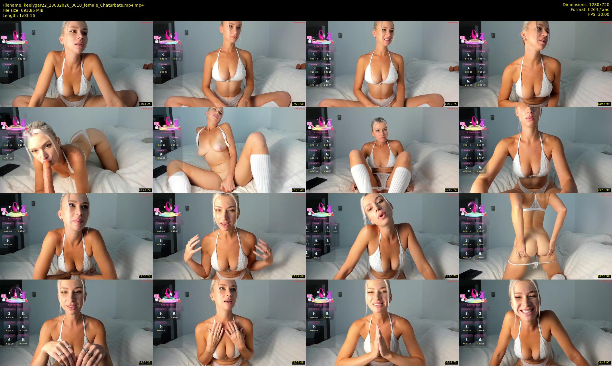 keelygar22 — 64 minute Chaturbate female cam show recording, 720p, Mar 23, 2026