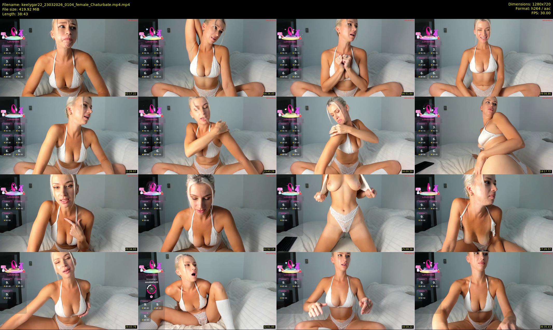 keelygar22 — 39 minute Chaturbate female cam show recording, 720p, Mar 23, 2026